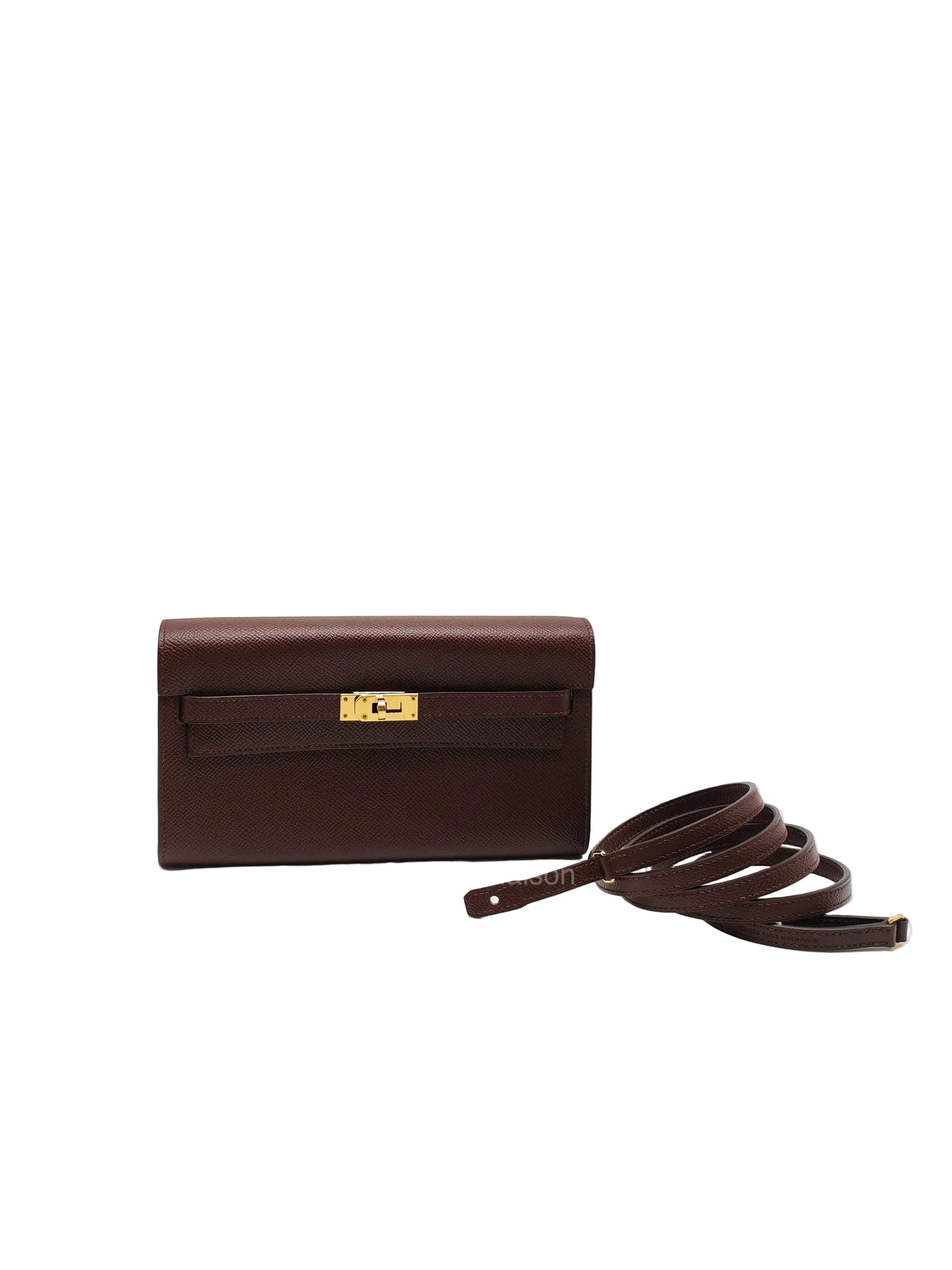 Hermes Kelly to go in Bordeaux Epsom Leather Gold Hardware Stamp U(2022) | Purse Maison Luxury Bags Shop