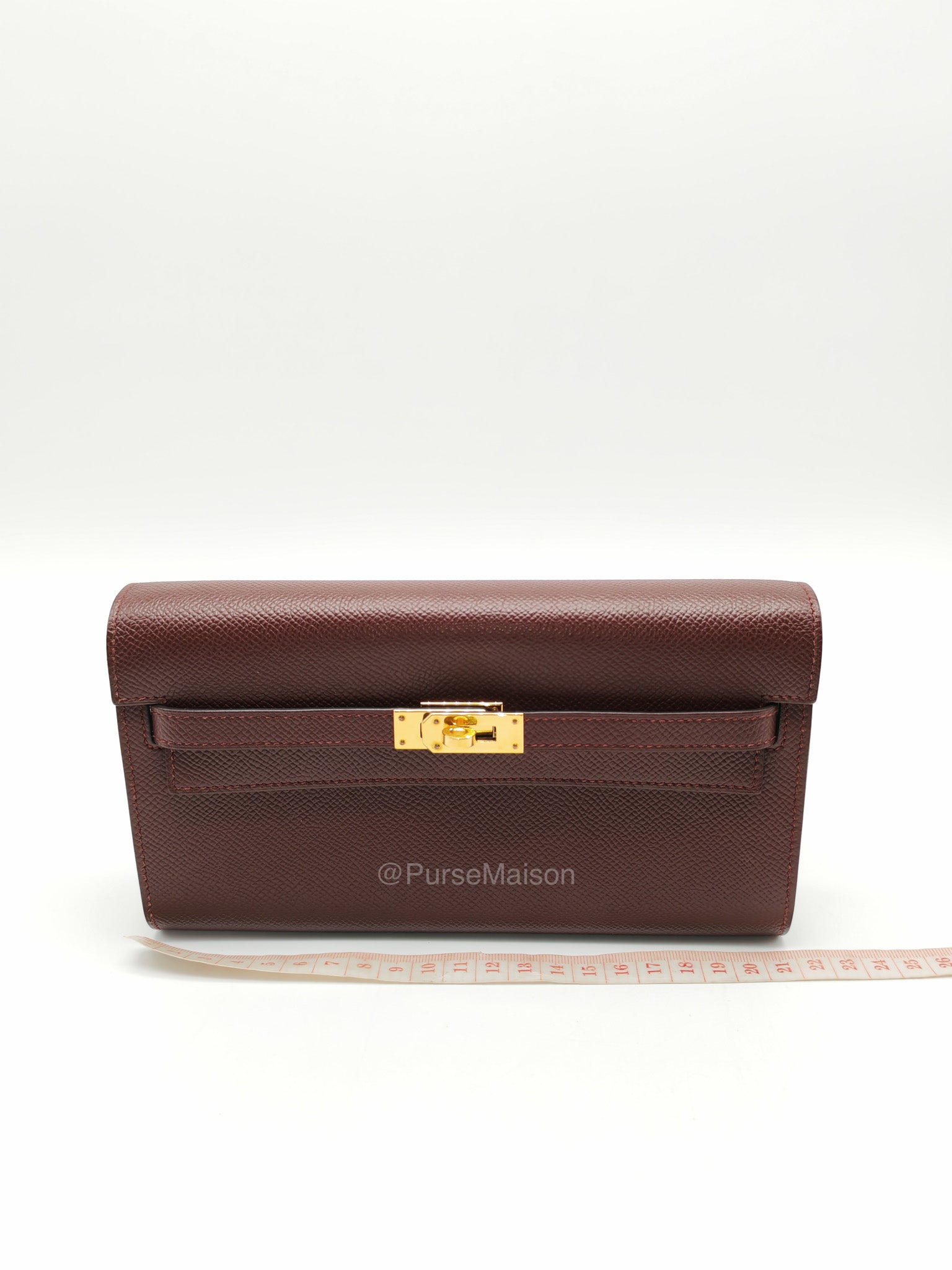 Hermes Kelly to go in Bordeaux Epsom Leather Gold Hardware Stamp U(2022) | Purse Maison Luxury Bags Shop