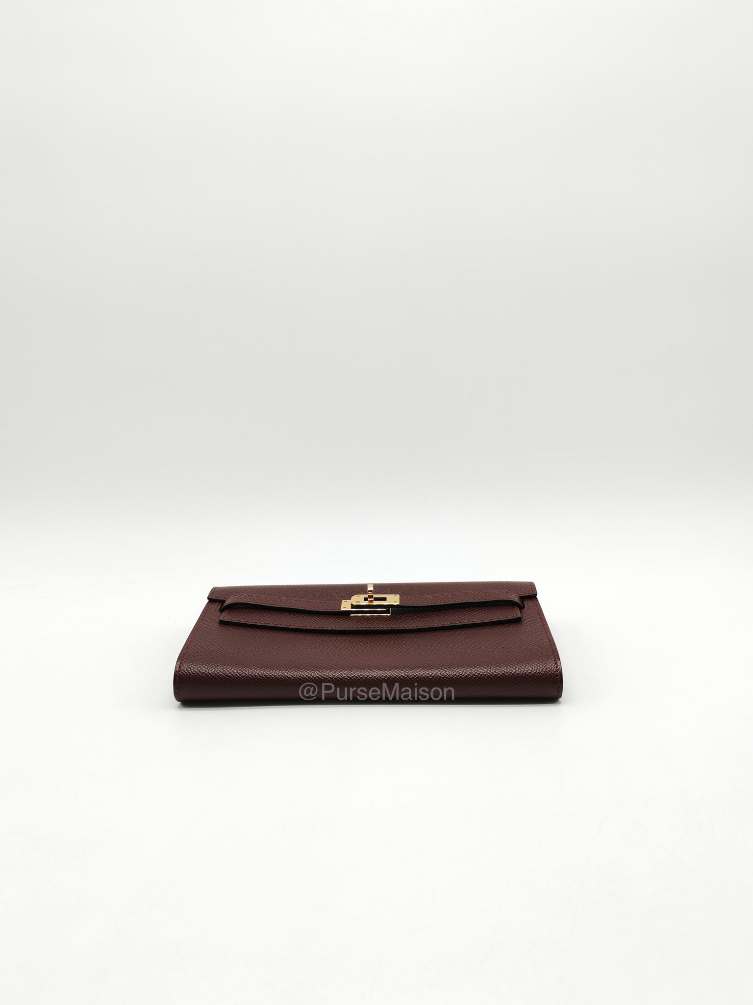 Hermes Kelly to go in Bordeaux Epsom Leather Gold Hardware Stamp U(2022) | Purse Maison Luxury Bags Shop