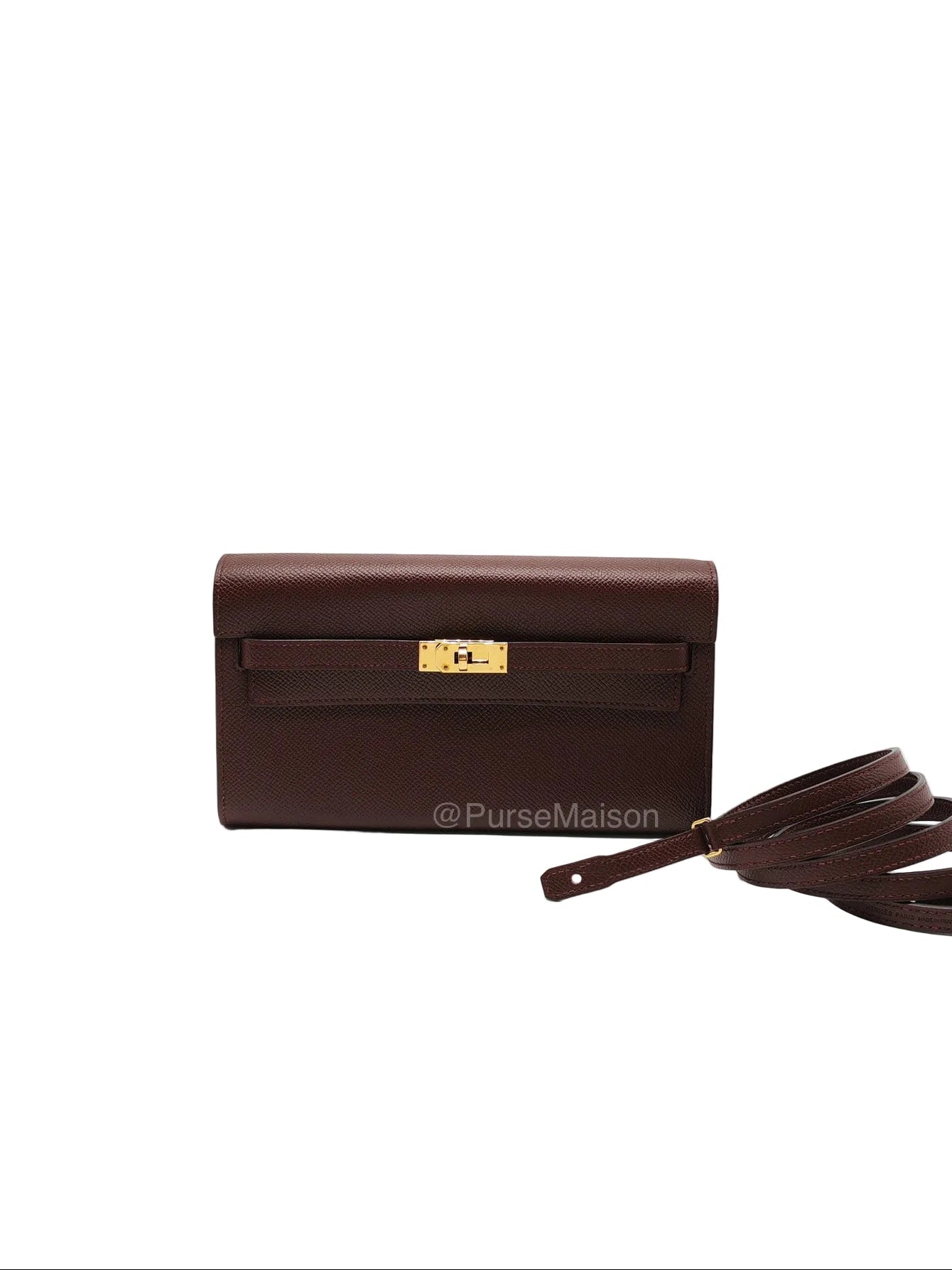 Hermes Kelly to go in Bordeaux Epsom Leather Gold Hardware Stamp U(2022) | Purse Maison Luxury Bags Shop