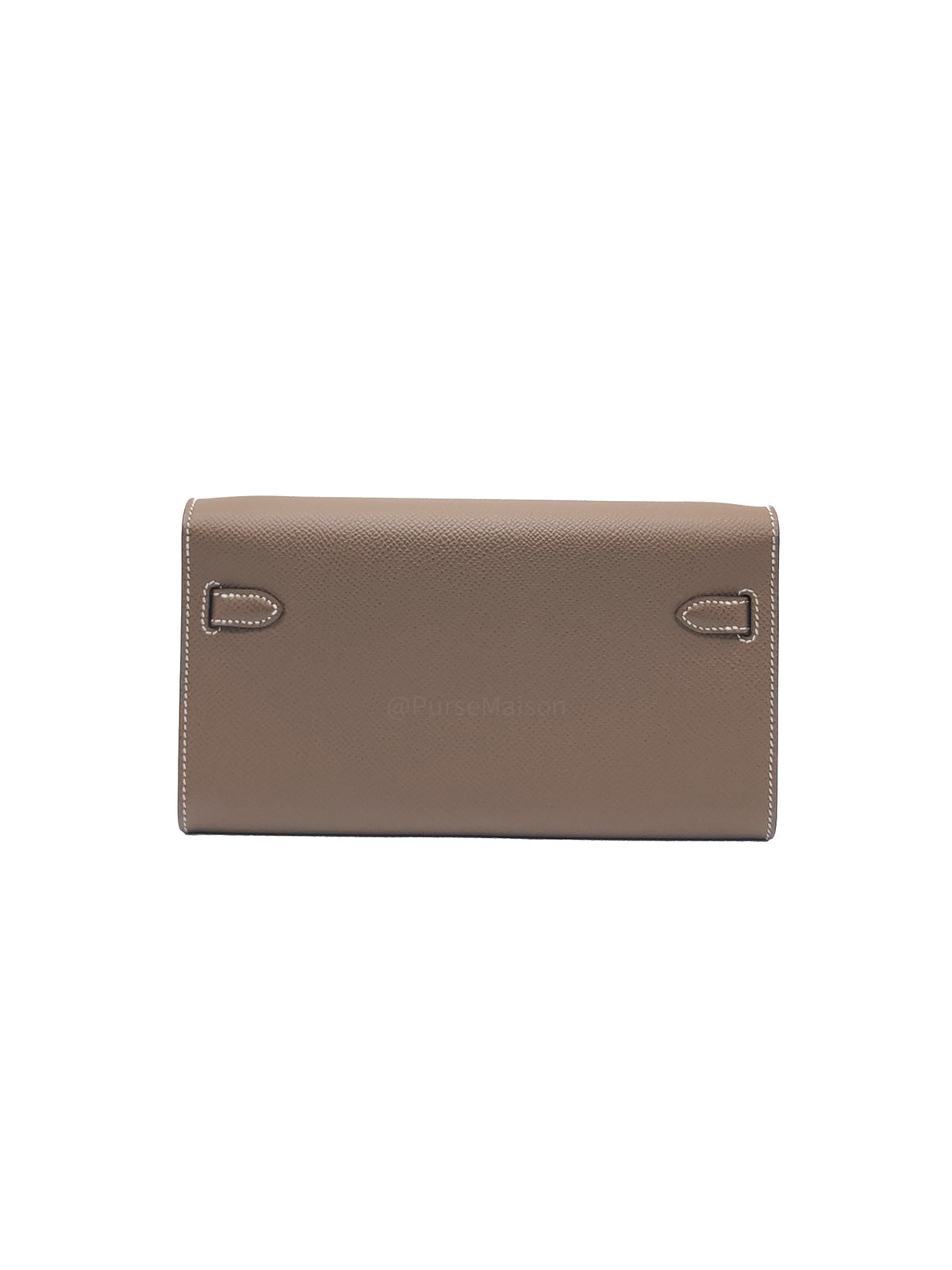 Hermes Kelly To Go in Taupe Epsom Leather and Palladium Hardware Stamp B (2023) | Purse Maison Luxury Bags Shop