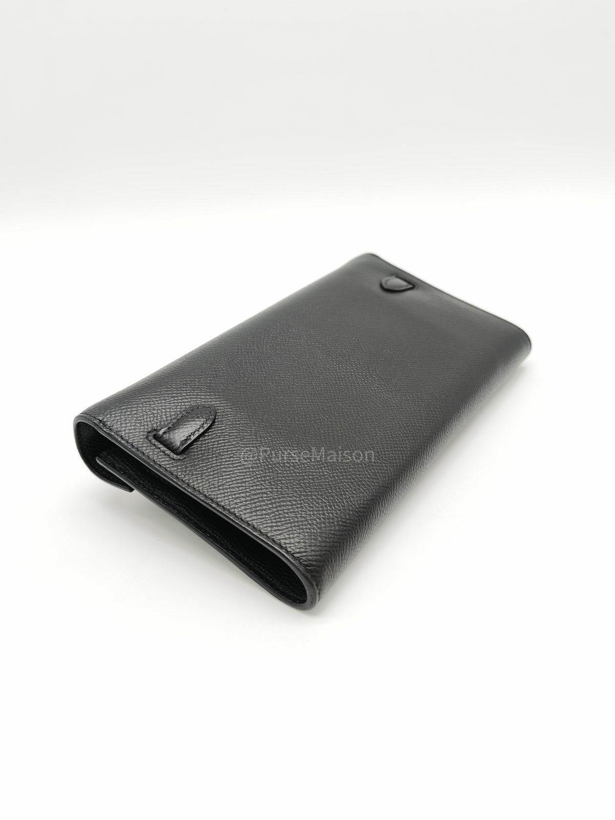 Hermes Kelly To Go Wallet Bag in Noir/Black Epsom Leather Palladium Stamp Y(2020) | Purse Maison Luxury Bags Shop