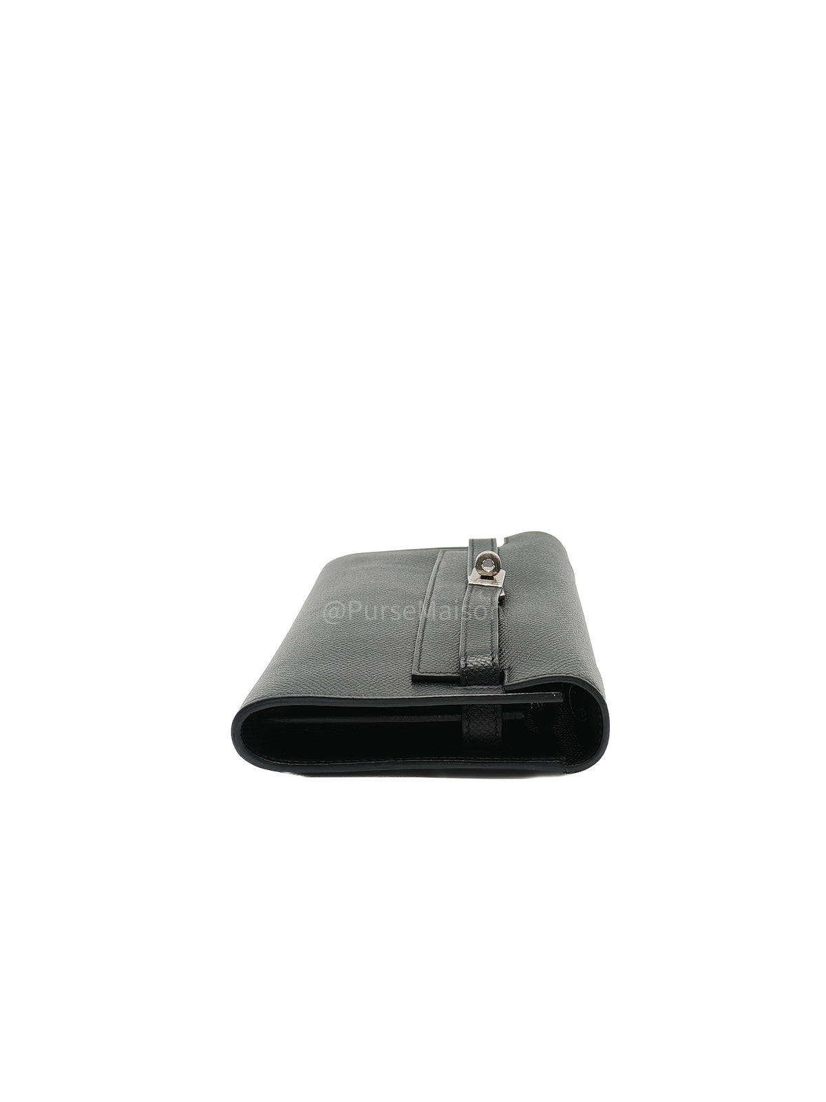 Hermes Kelly To Go Wallet Bag in Noir/Black Epsom Leather Palladium Stamp Y(2020) | Purse Maison Luxury Bags Shop