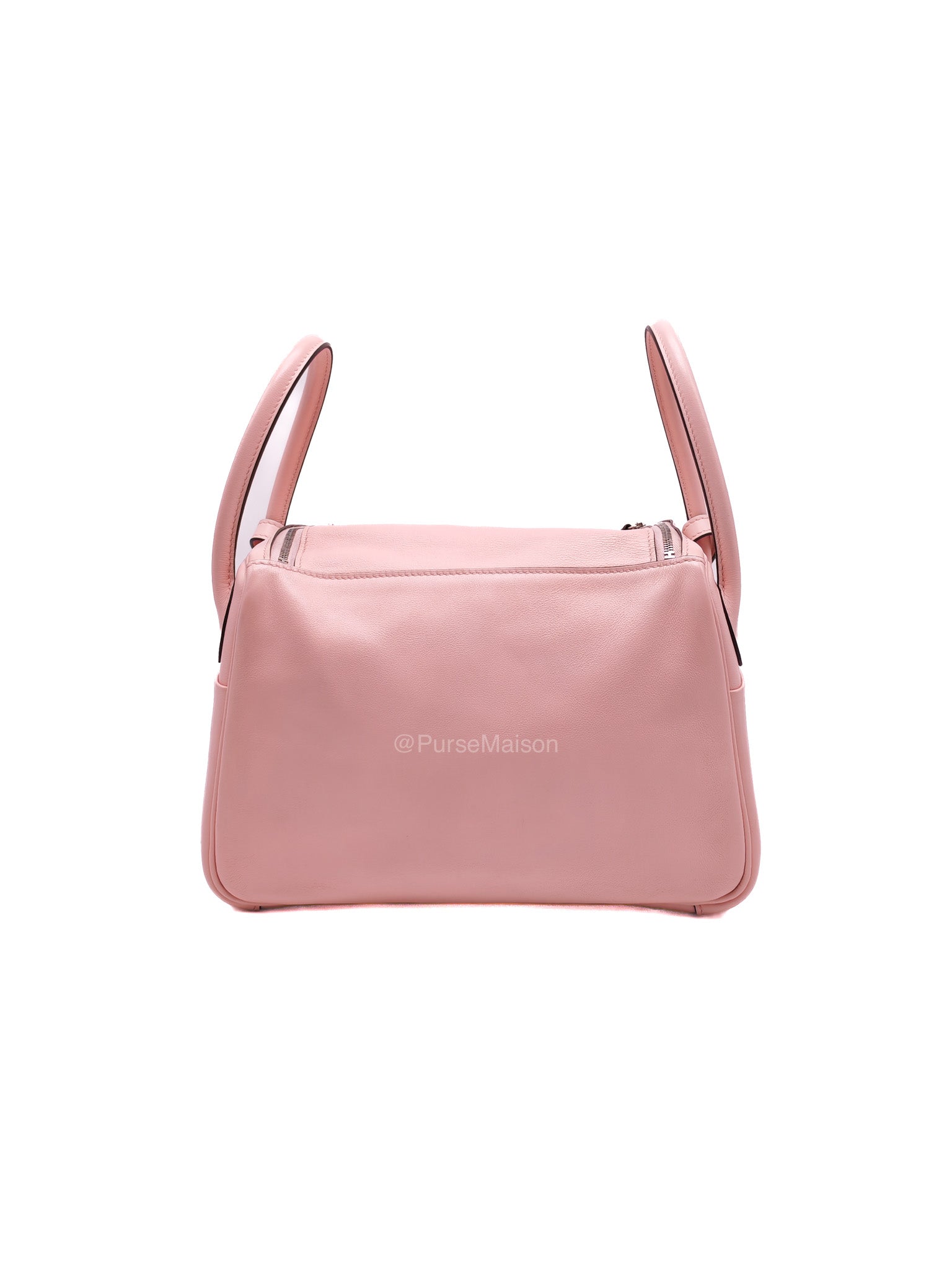 Hermes Lindy 26 in Rose Sakura Swift Leather Palladium Hardware Stamp X(2016) | Purse Maison Luxury Bags Shop