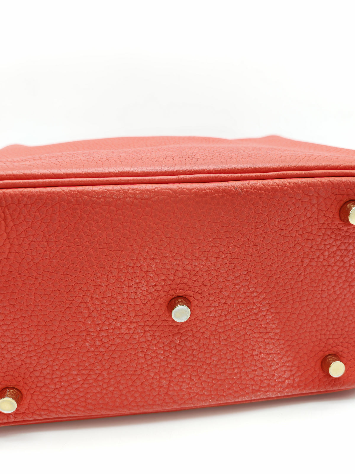 Hermes Lindy 26 in Rouge Tomate Clemence Leather Gold Hardware Stamp X (2016) | Purse Maison Luxury Bags Shop