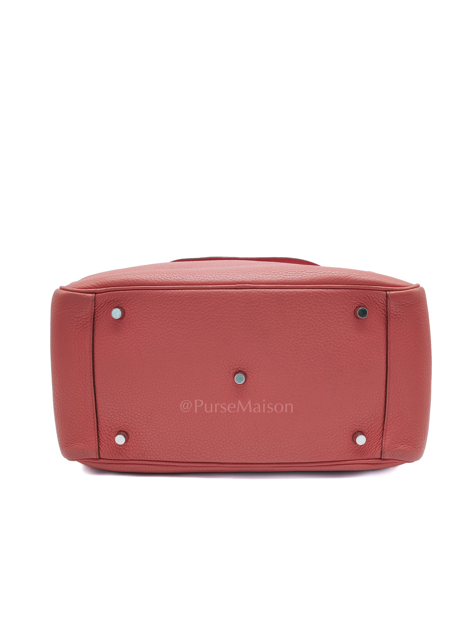 Lindy 34 Salmon Pink Clemence Leather in Palladium Hardware Stamp N Square(2010) | Purse Maison Luxury Bags Shop