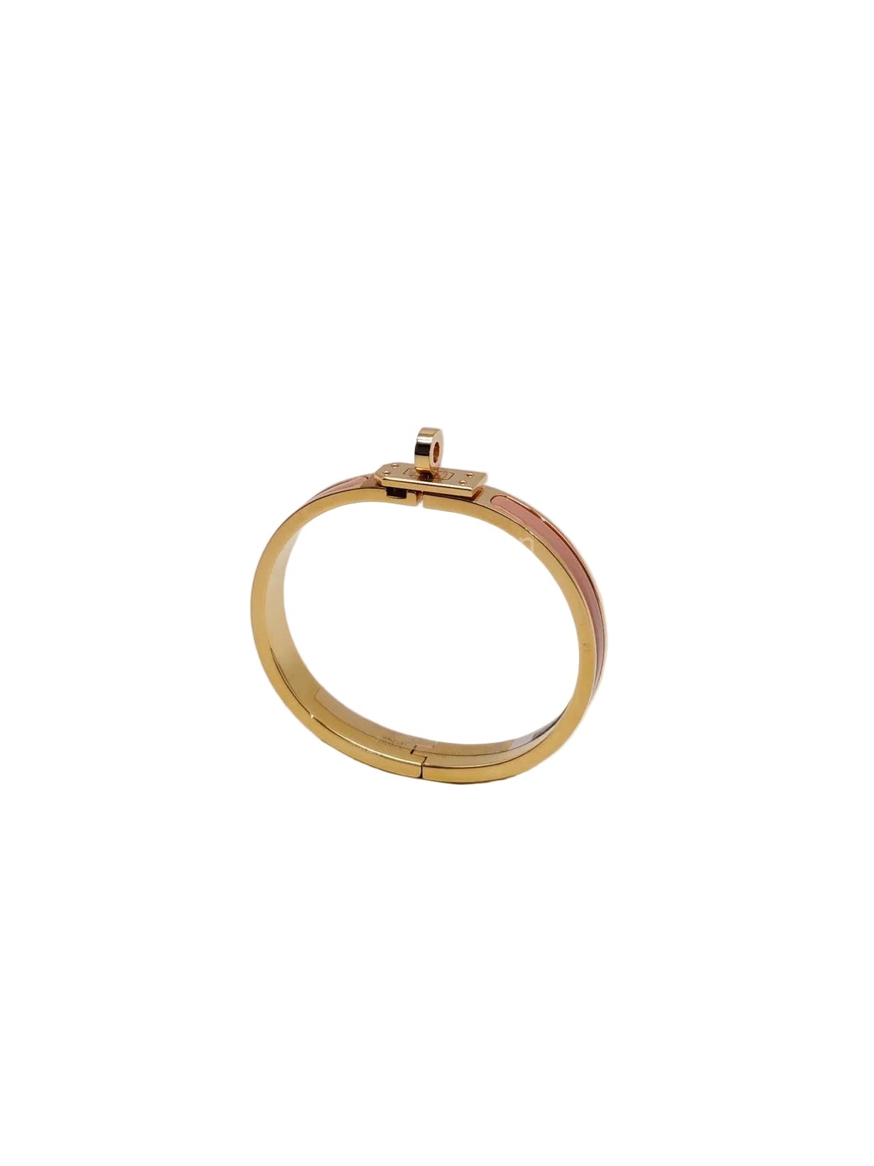 Hermes Mini Click Kelly Bracelet PM in Pink Enamel Gold Hardware | Purse Maison Luxury Bags Shop