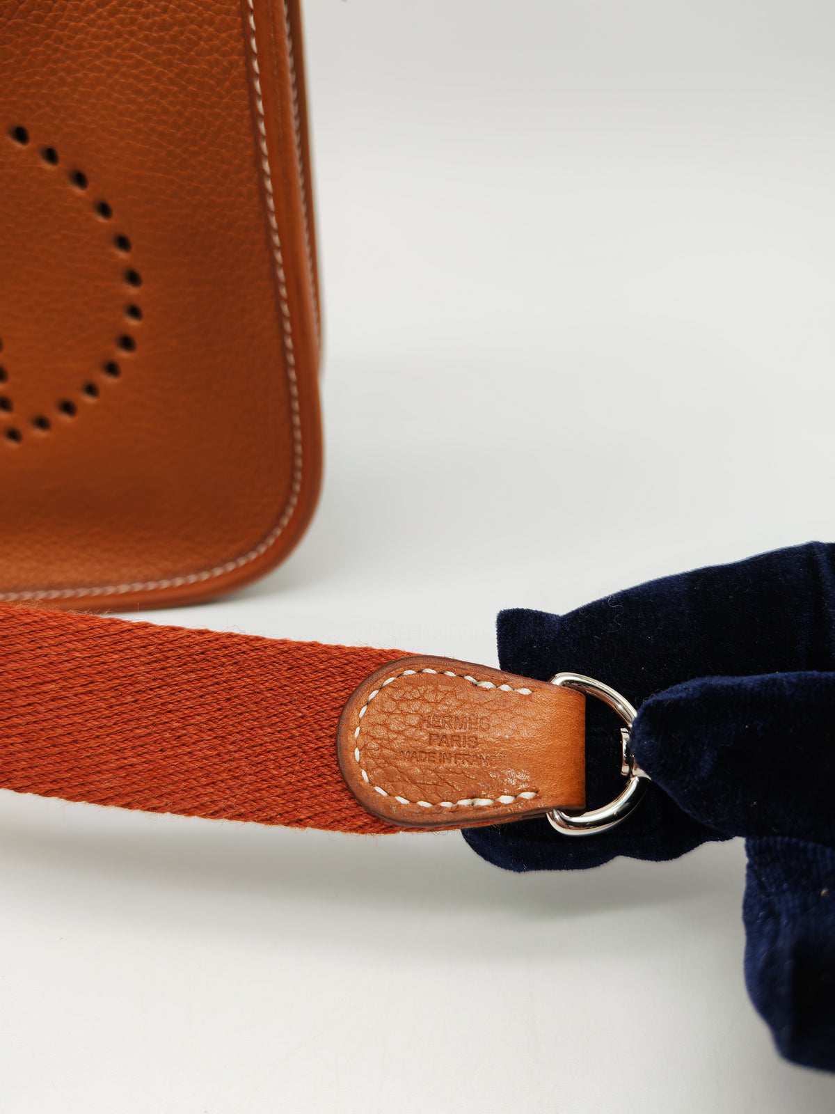 Hermes Mini Evelyne 16 in Gold Barenia Leather and Palladium Hardware Stamp G (2026) | Purse Maison Luxury Bags Shop