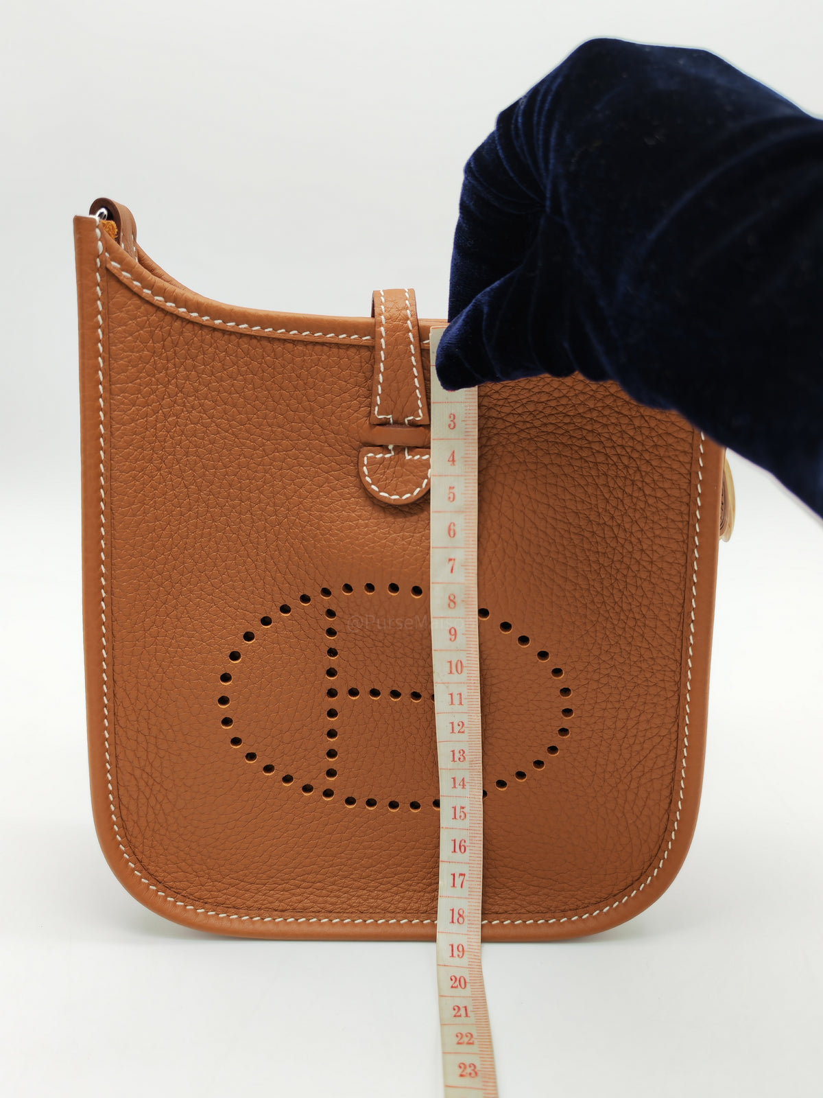 Hermes Mini Evelyne 16 in Gold Clemence Leather Palladium Hardware Stamp K (2025) | Purse Maison Luxury Bags Shop