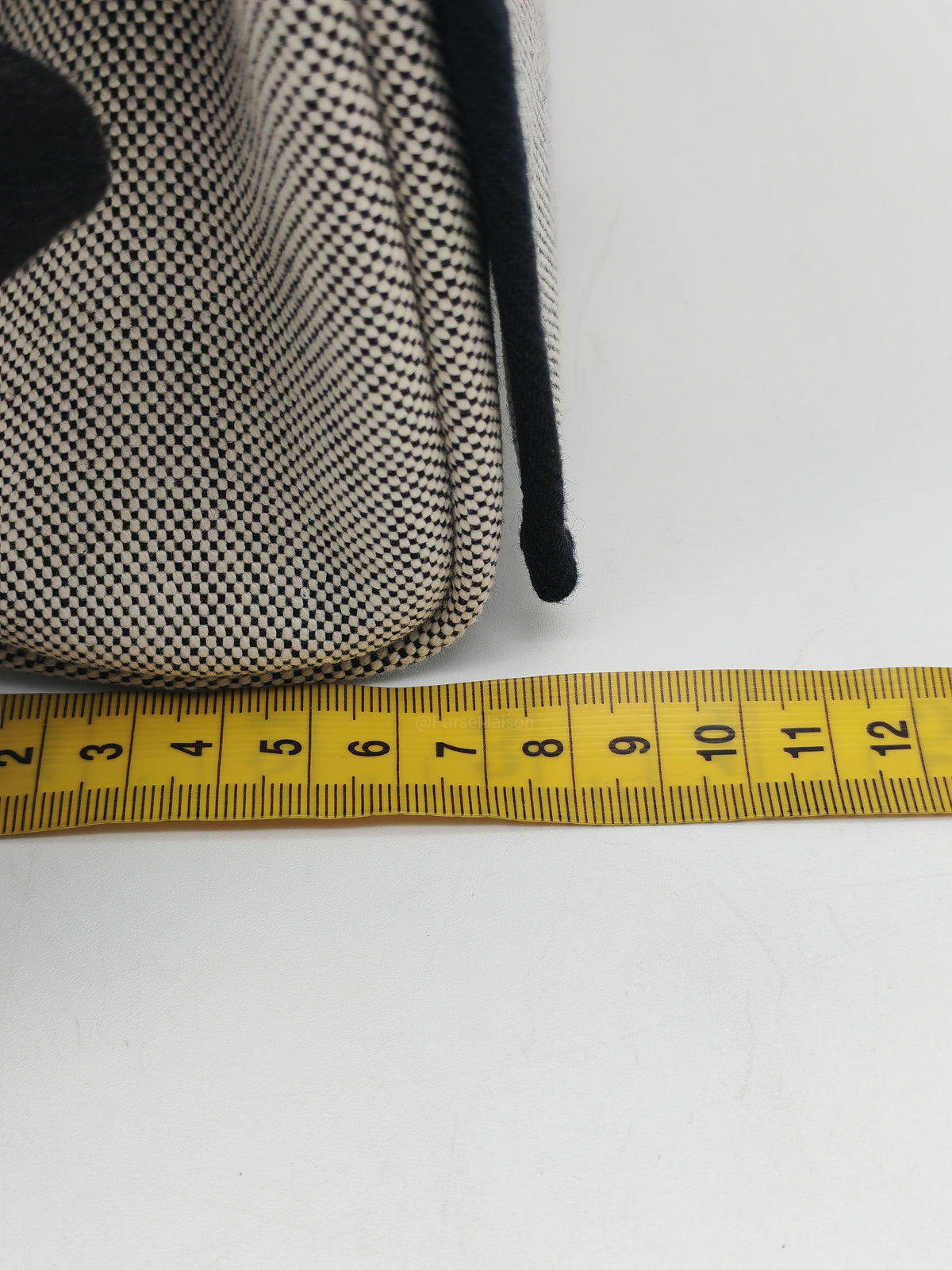 Hermes Mini Herbag Zip Retourne 20 in Ecru Black Military Toile Vache Hunter Stamp G (2026) | Purse Maison Luxury Bags Shop