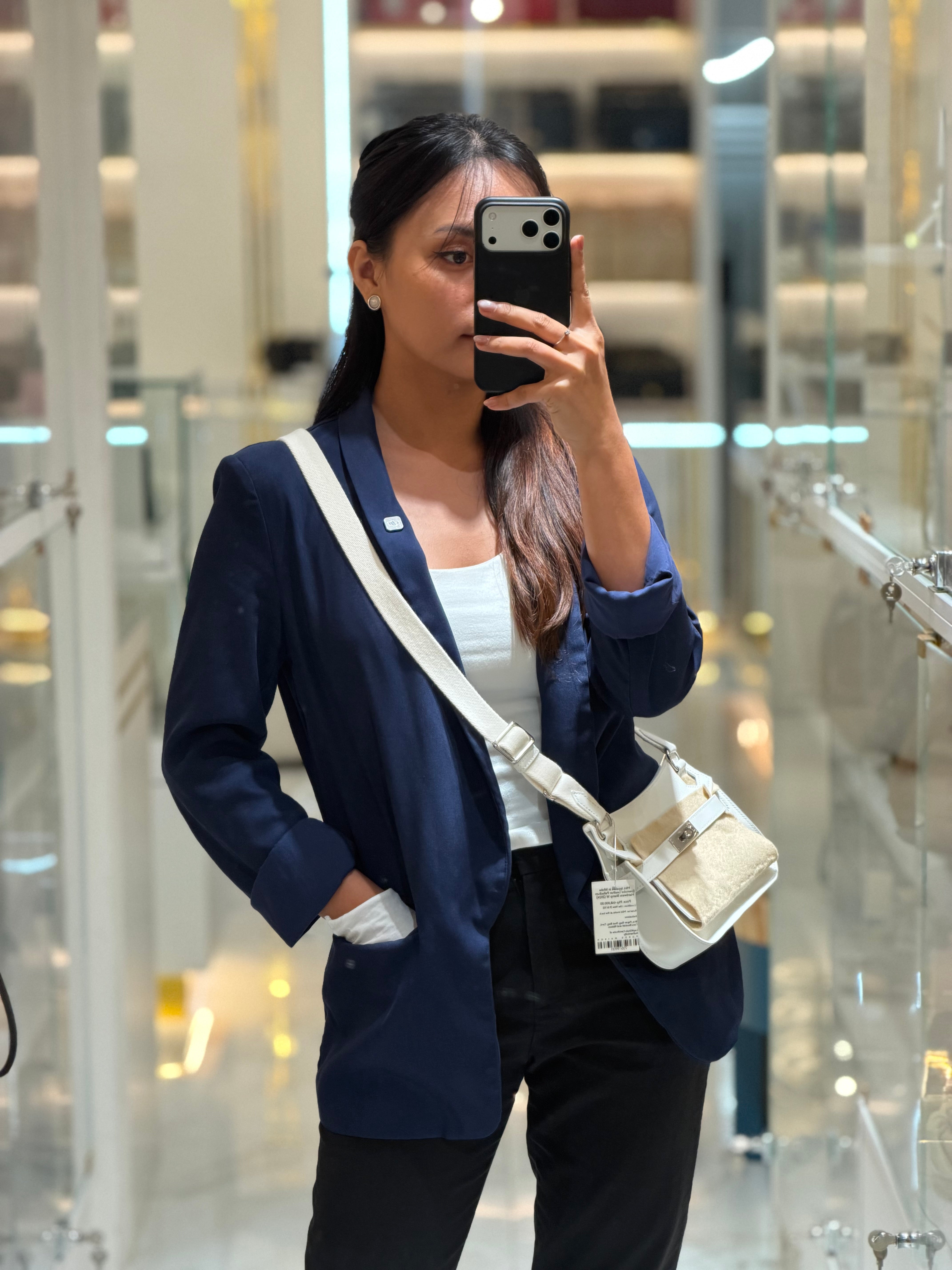 Mini Jypsiere in White Evercolor Leather Palladium Hardware Stamp W (2024) | Purse Maison Luxury Bags Shop