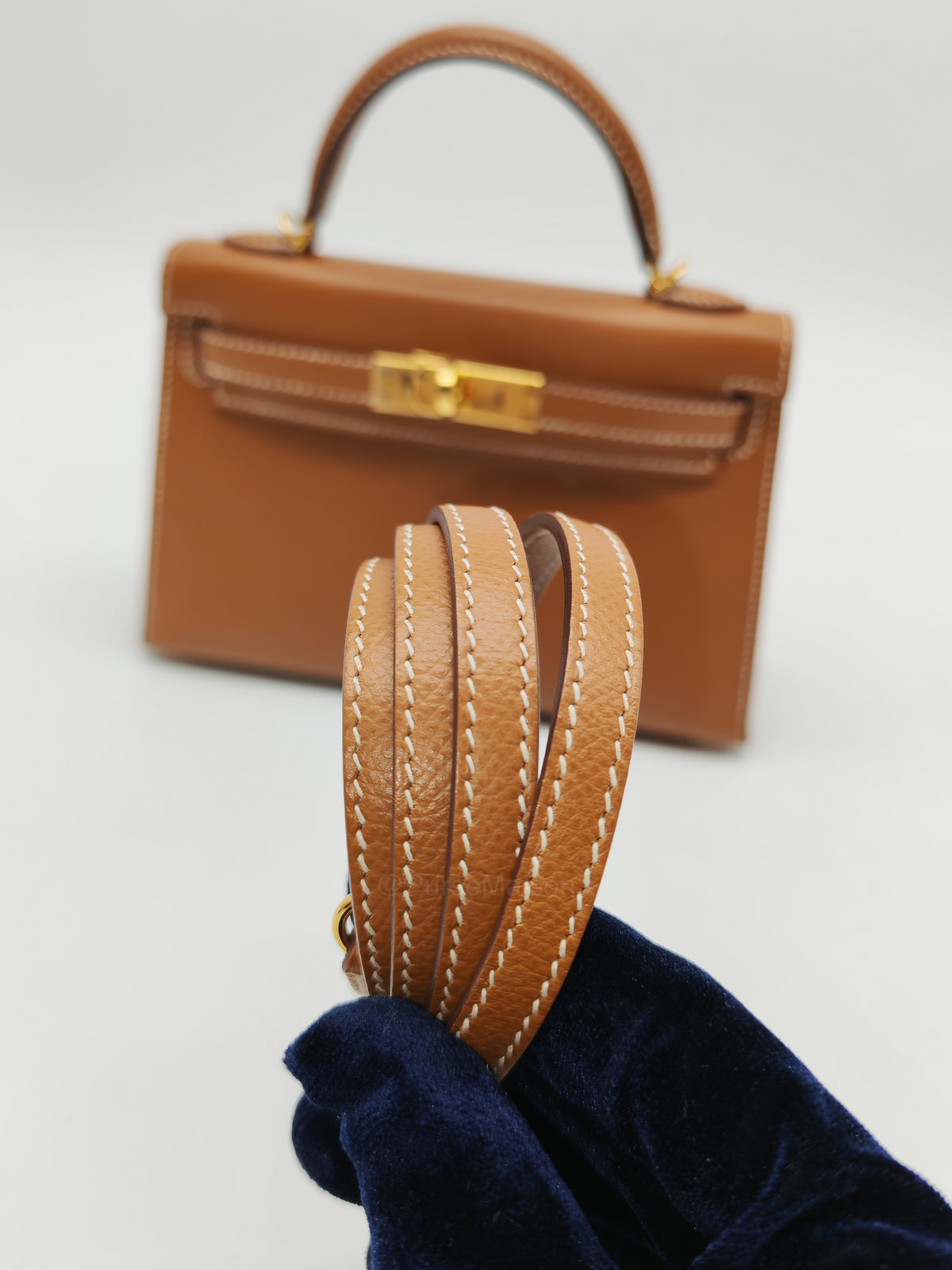 Hermes Mini Kelly II Gold in Epsom Leather and Gold Hardware Stamp D (2019) | Purse Maison Luxury Bags Shop