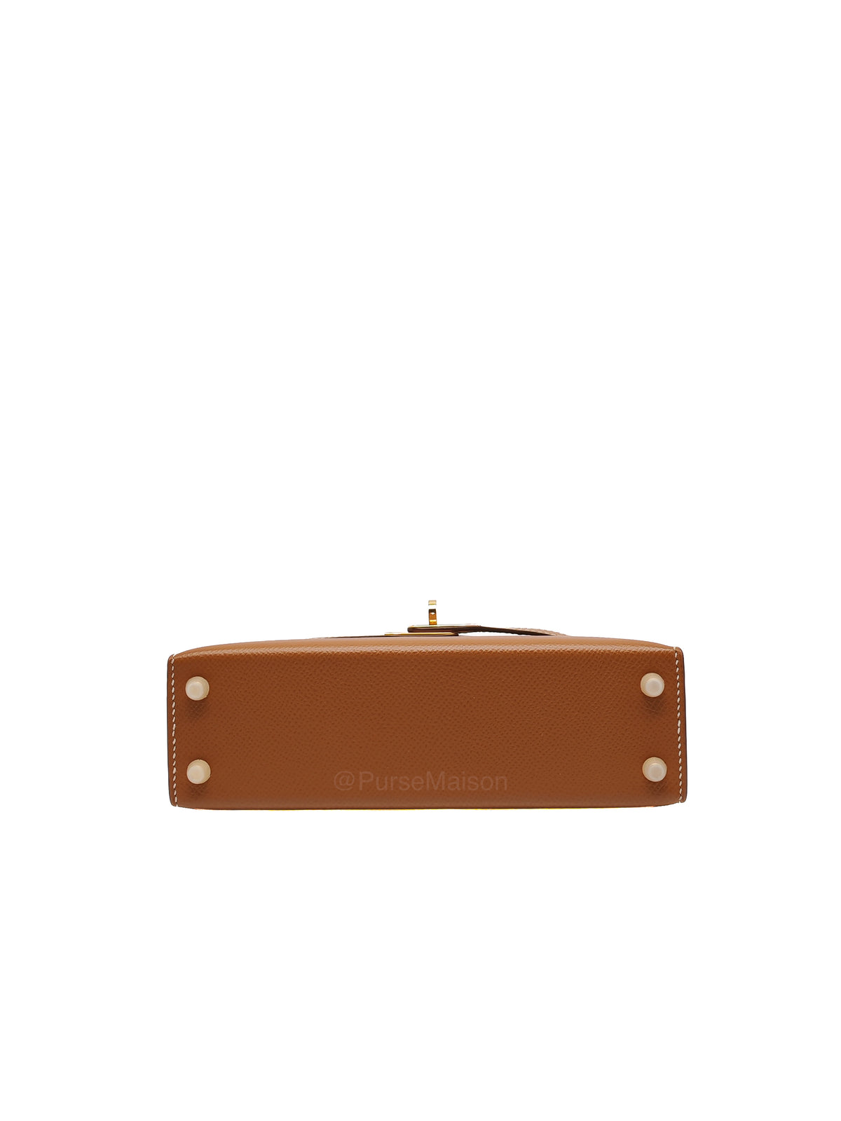 Hermes Mini Kelly II Gold in Epsom Leather and Gold Hardware Stamp D (2019) | Purse Maison Luxury Bags Shop