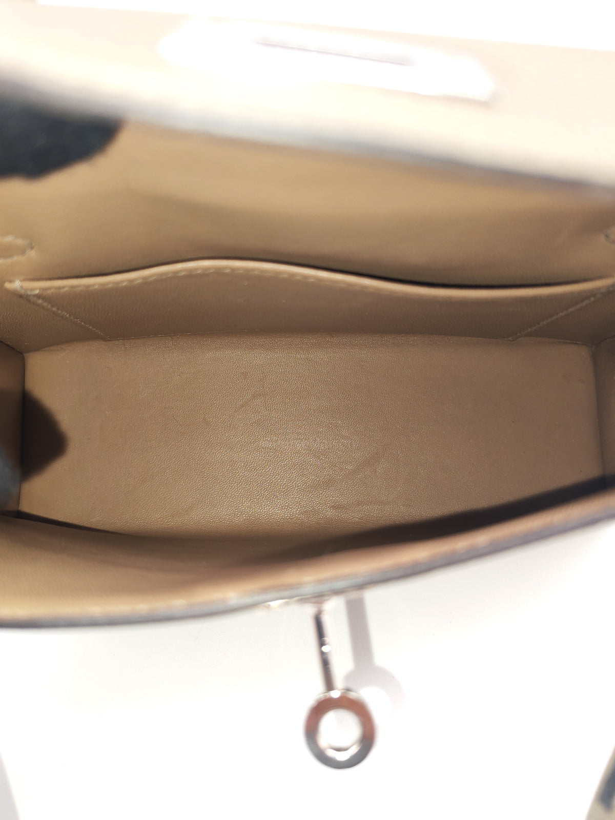 Hermes Mini Kelly in Gris Asphalte Epsom Leather Palladium Hardware Stamp C(2018) | Purse Maison Luxury Bags Shop