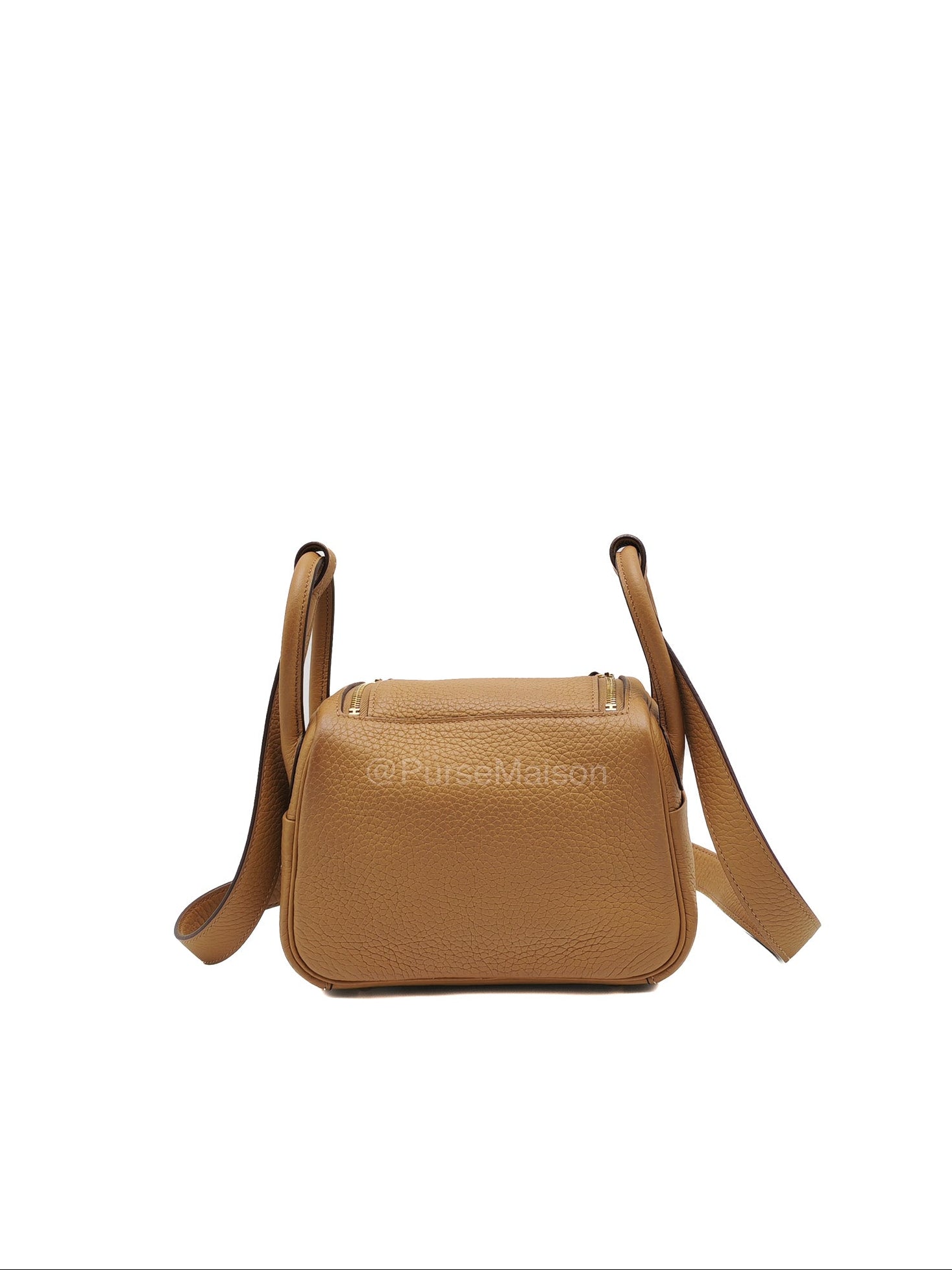 Hermes Mini Lindy in Buiscuit Clemence Leather Gold Hardware Stamp U(2022) | Purse Maison Luxury Bags Shop