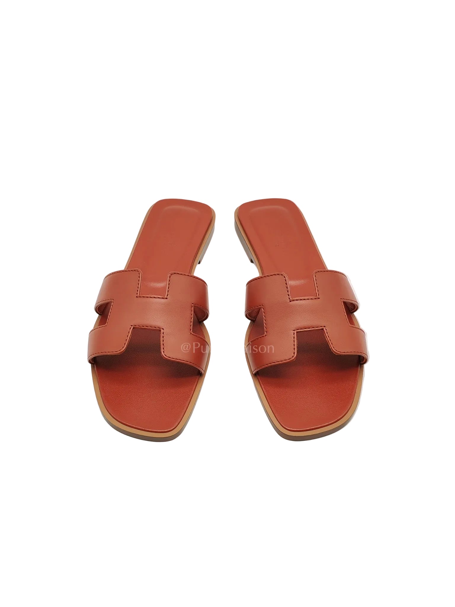 Hermes Oran in Reddish Brown Swift Leather Size 36.5 EU(23cm) | Purse Maison Luxury Bags Shop