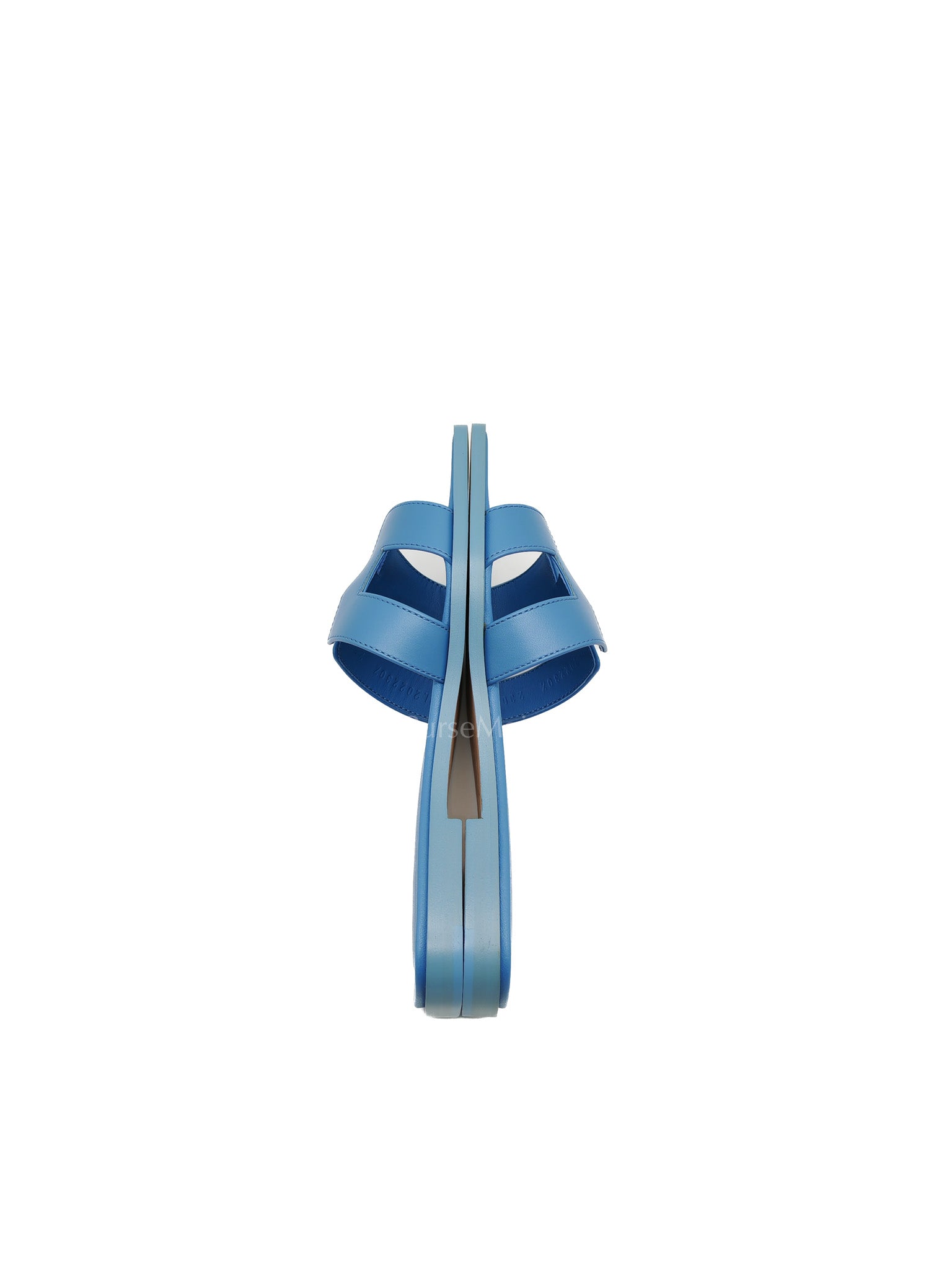 Hermes Oran Light Blue Swift Leather Sandals Size 36.5EU (23.5cm) | Purse Maison Luxury Bags Shop