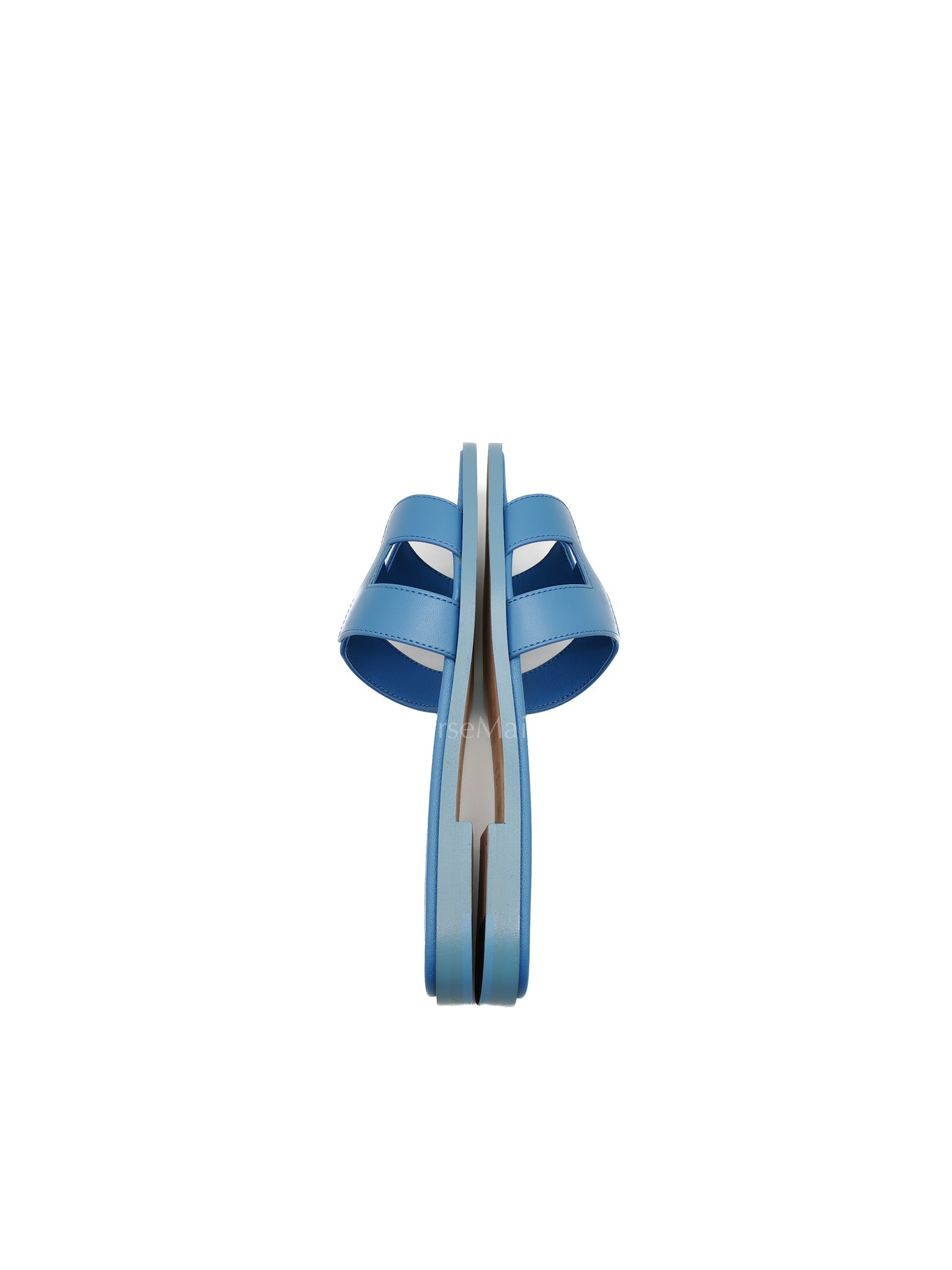 Hermes Oran Light Blue Swift Leather Sandals Size 36.5EU (23.5cm) | Purse Maison Luxury Bags Shop
