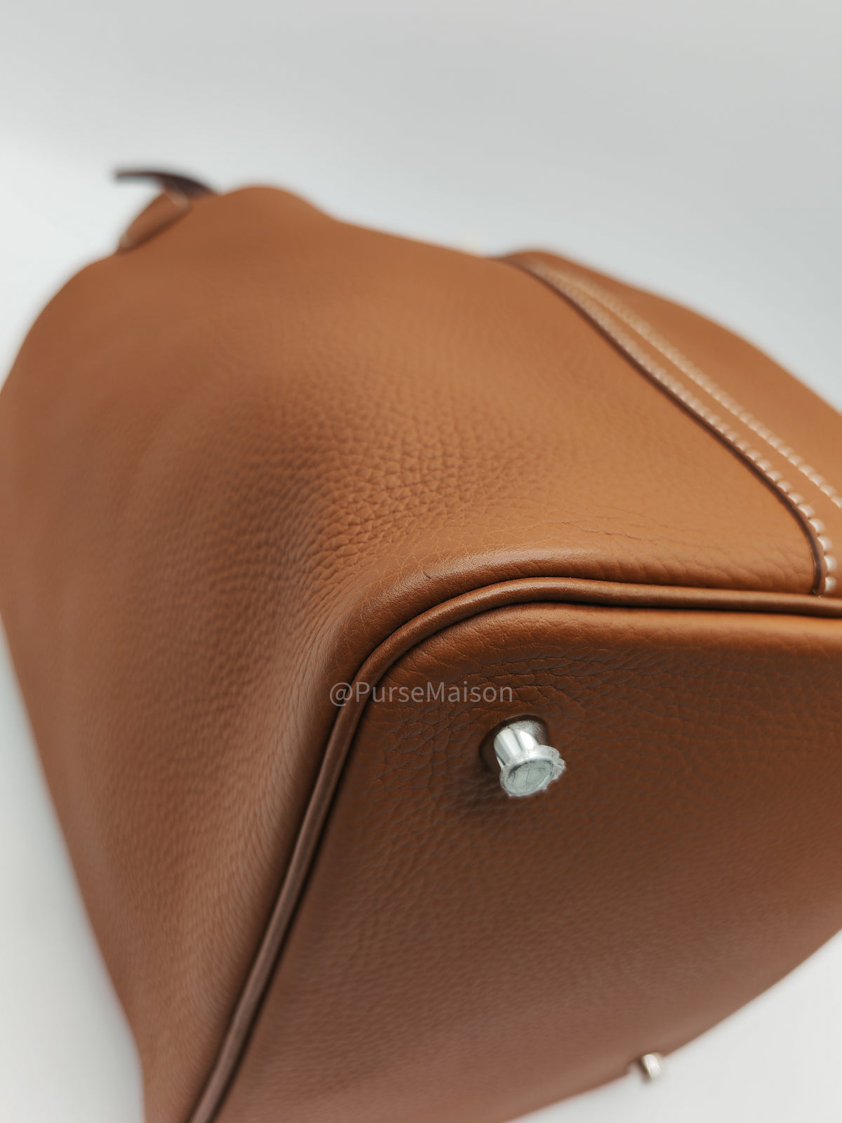 Hermes Picotin 22 in Gold Taurillion Maurice Leather Palladium Hardware Stamp U(2022) | Purse Maison Luxury Bags Shop