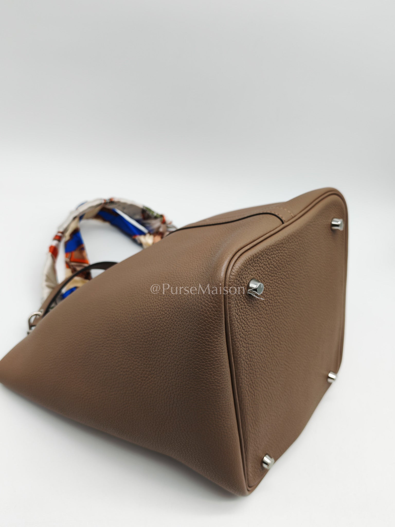 Hermes Picotin 22 in Taurillon Maurice Do Beige De Wei and Palladium Hardware Stamp D (2019) | Purse Maison Luxury Bags Shop