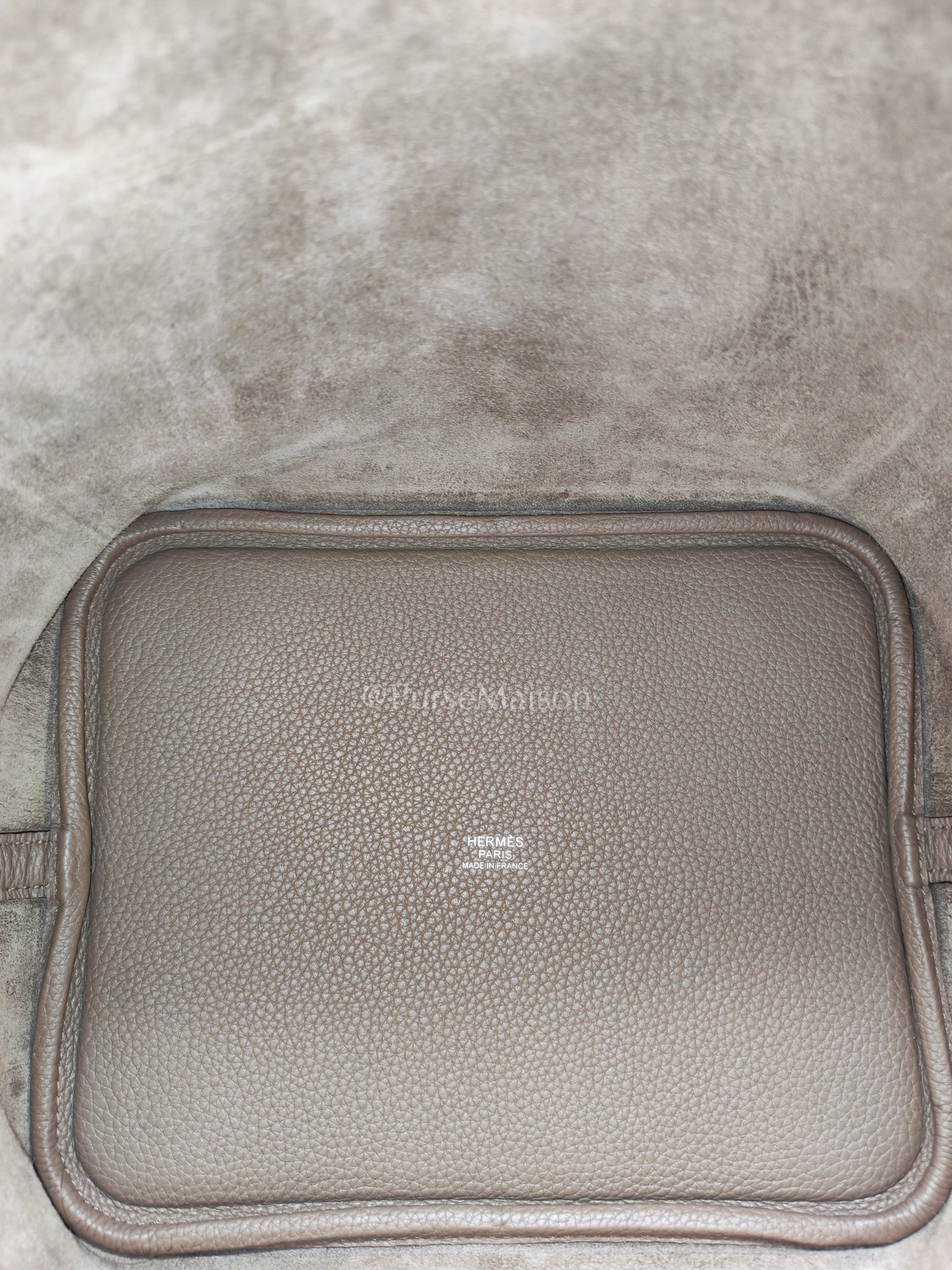 Hermes Picotin 22 in Taurillon Maurice Do Beige De Wei and Palladium Hardware Stamp D (2019) | Purse Maison Luxury Bags Shop