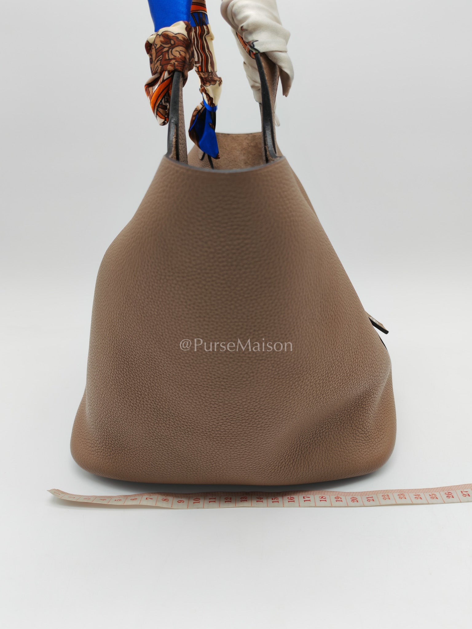 Hermes Picotin 22 in Taurillon Maurice Do Beige De Wei and Palladium Hardware Stamp D (2019) | Purse Maison Luxury Bags Shop