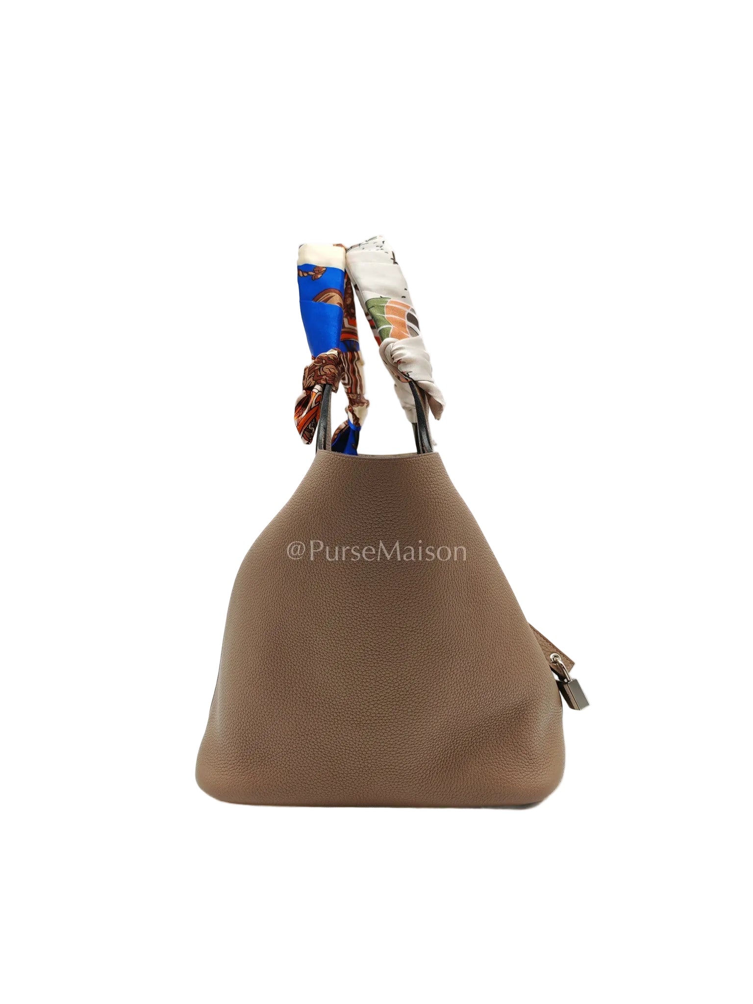 Hermes Picotin 22 in Taurillon Maurice Do Beige De Wei and Palladium Hardware Stamp D (2019) | Purse Maison Luxury Bags Shop