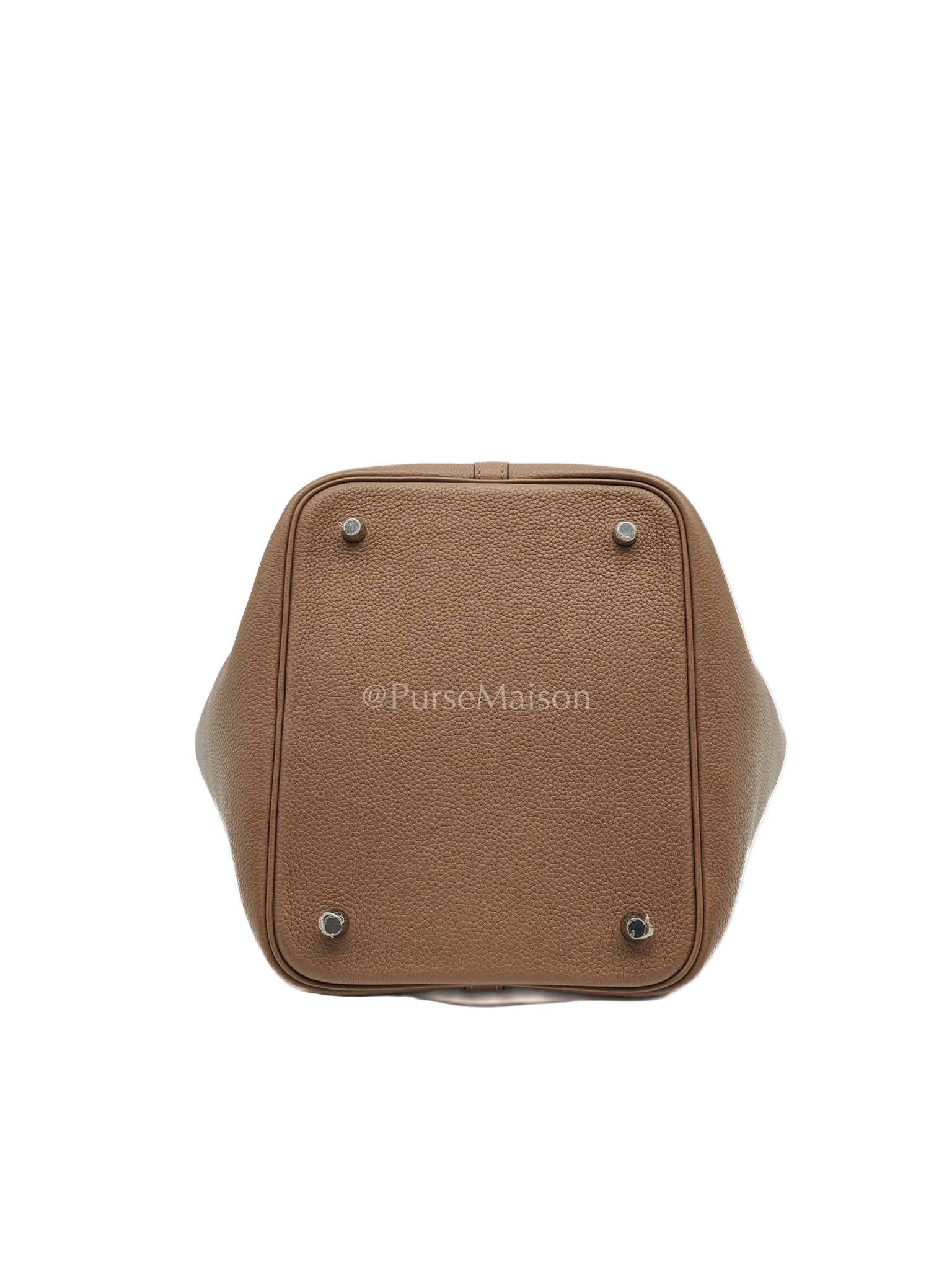 Hermes Picotin 22 in Taurillon Maurice Do Beige De Wei and Palladium Hardware Stamp D (2019) | Purse Maison Luxury Bags Shop