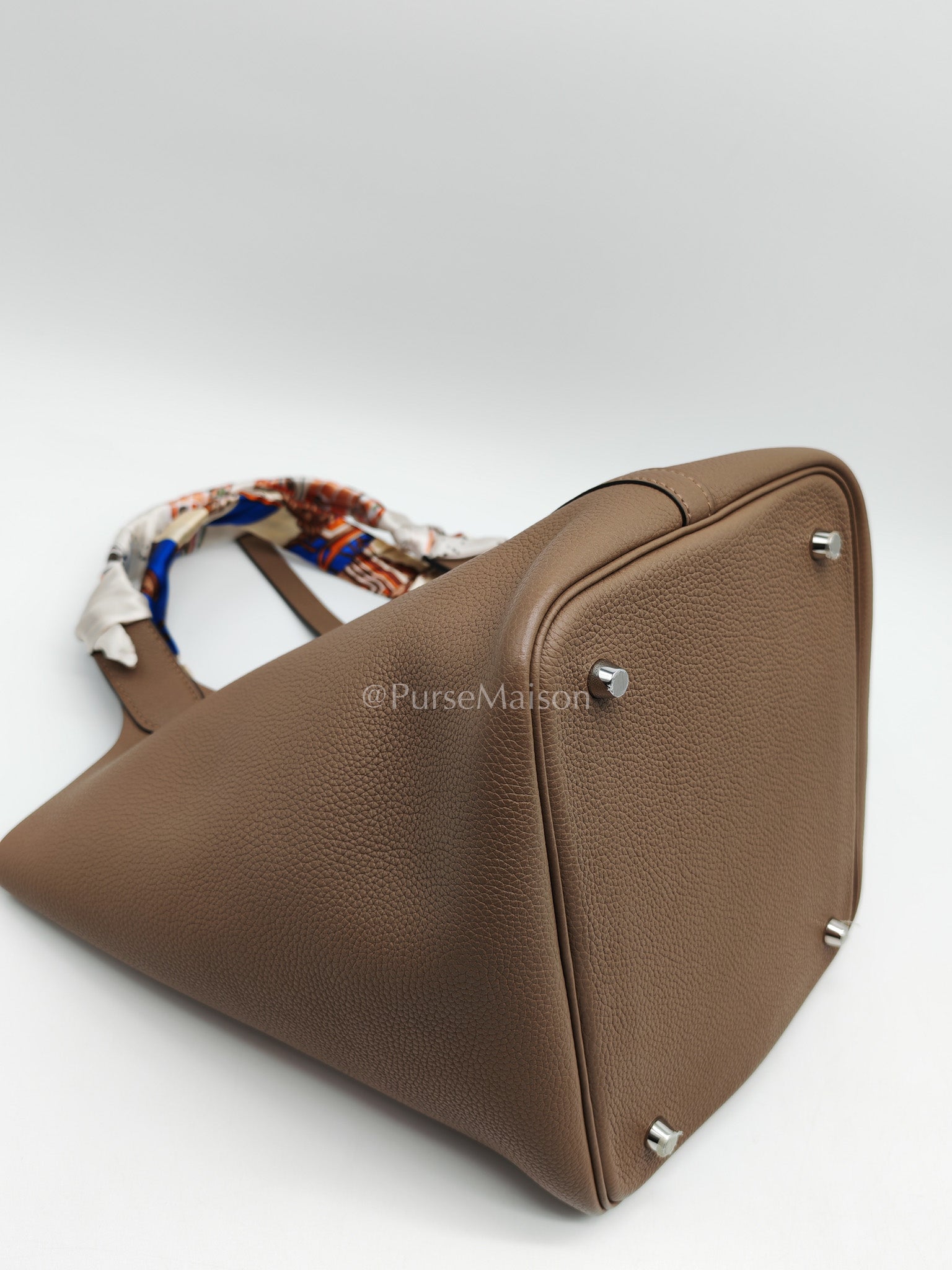 Hermes Picotin 22 in Taurillon Maurice Do Beige De Wei and Palladium Hardware Stamp D (2019) | Purse Maison Luxury Bags Shop