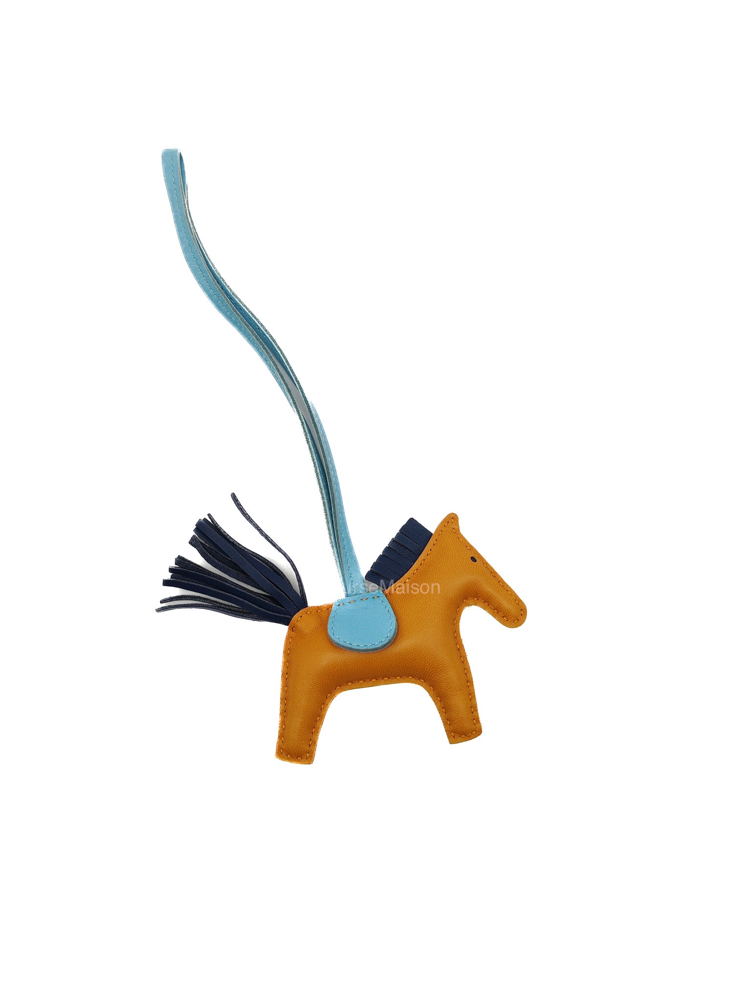 Hermes Rodeo Milo Lambskin Tricolor Grigri Bag Charm Stamp C (2018) | Purse Maison Luxury Bags Shop