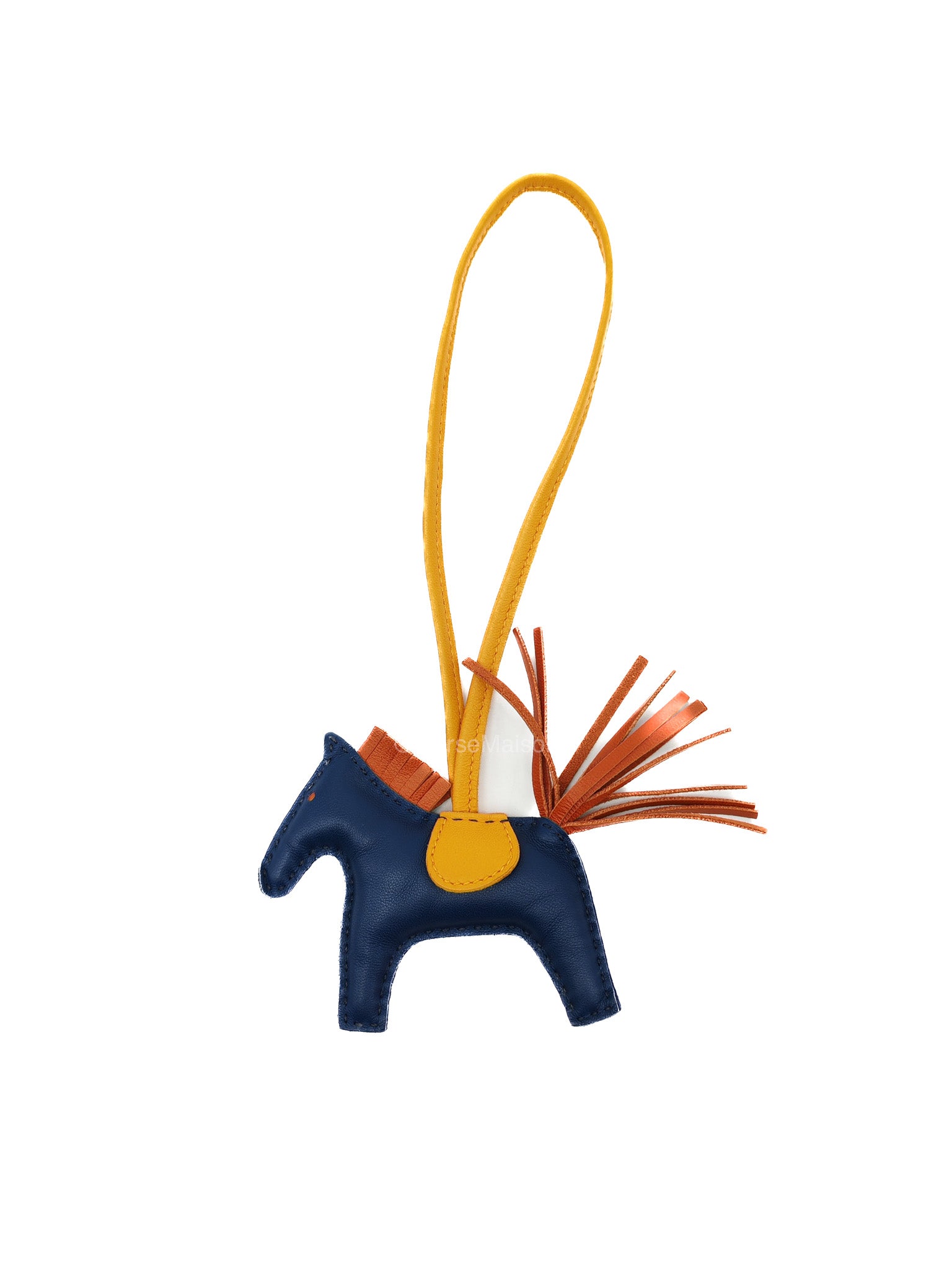 Hermes Rodeo PM Bleu De Malte Cornaline Jaune D'or Bag Charm | Purse Maison Luxury Bags Shop
