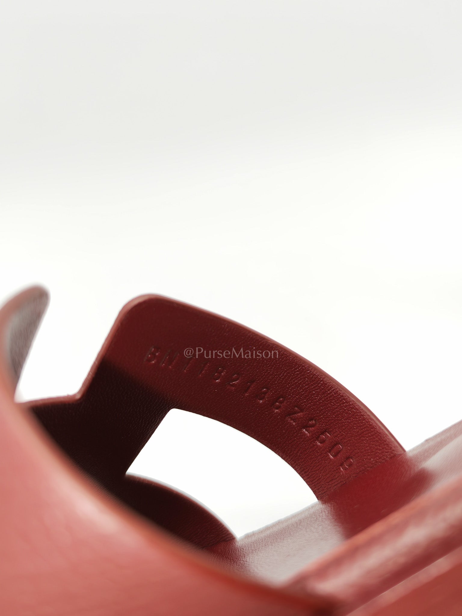 Hermes Santorini Sandals in Rouge Epsom Leather Size 37EU (23.5cm) | Purse Maison Luxury Bags Shop