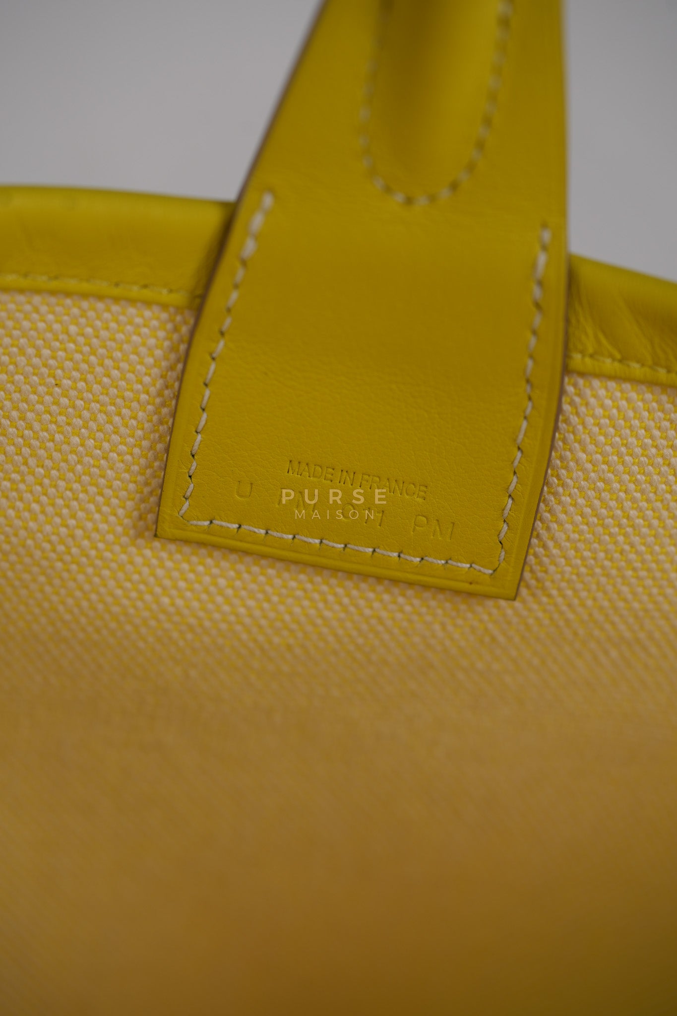 Steeple 25 in Yellow Toilash Vau Swift Leather Stamp U (2022) | Purse Maison Luxury Bags Shop