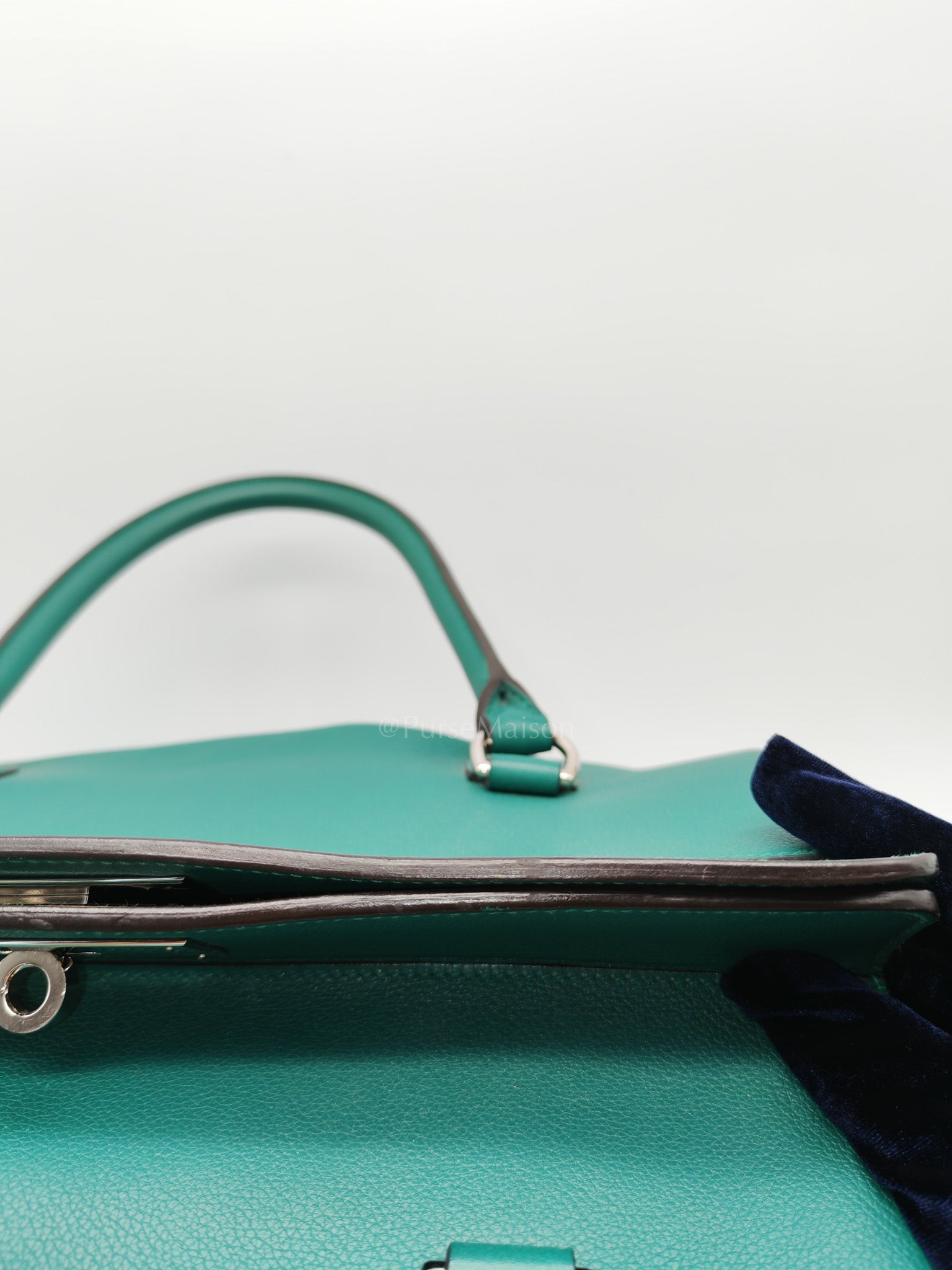 Toolbox 33 in Malachite Evercolor Leather Palladium Hardware | Purse Maison Luxury Bags Shop