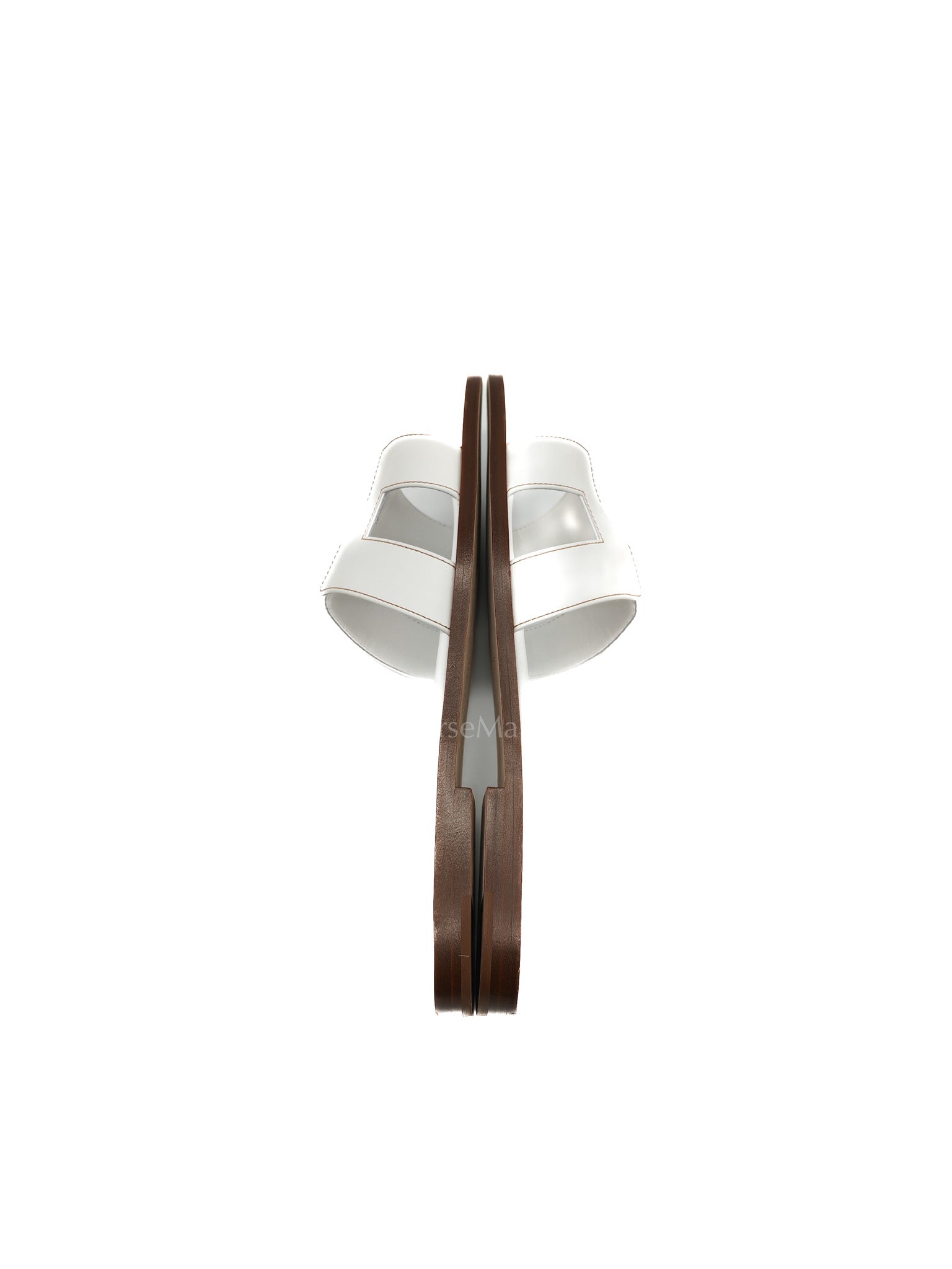 Oran Sandals in White Swift Leather Size 40 (26cm)