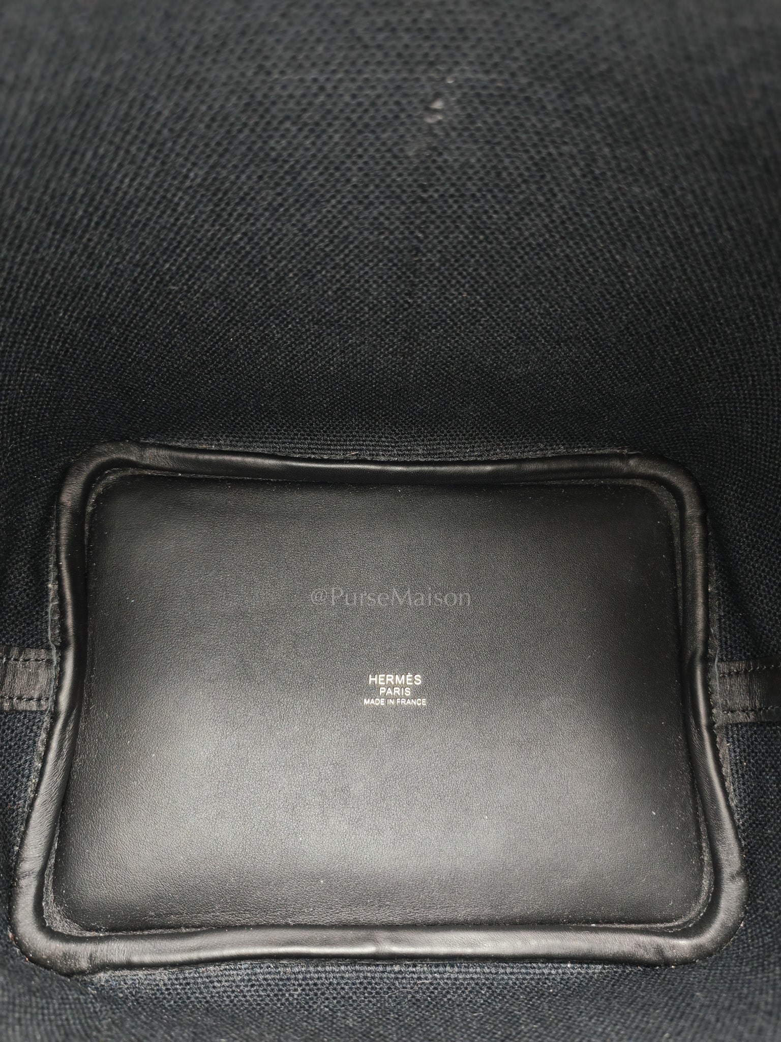 Picotin Cargo 18 in Black Swift and Toile Canvas and Gold Hardware Stamp W (2024)