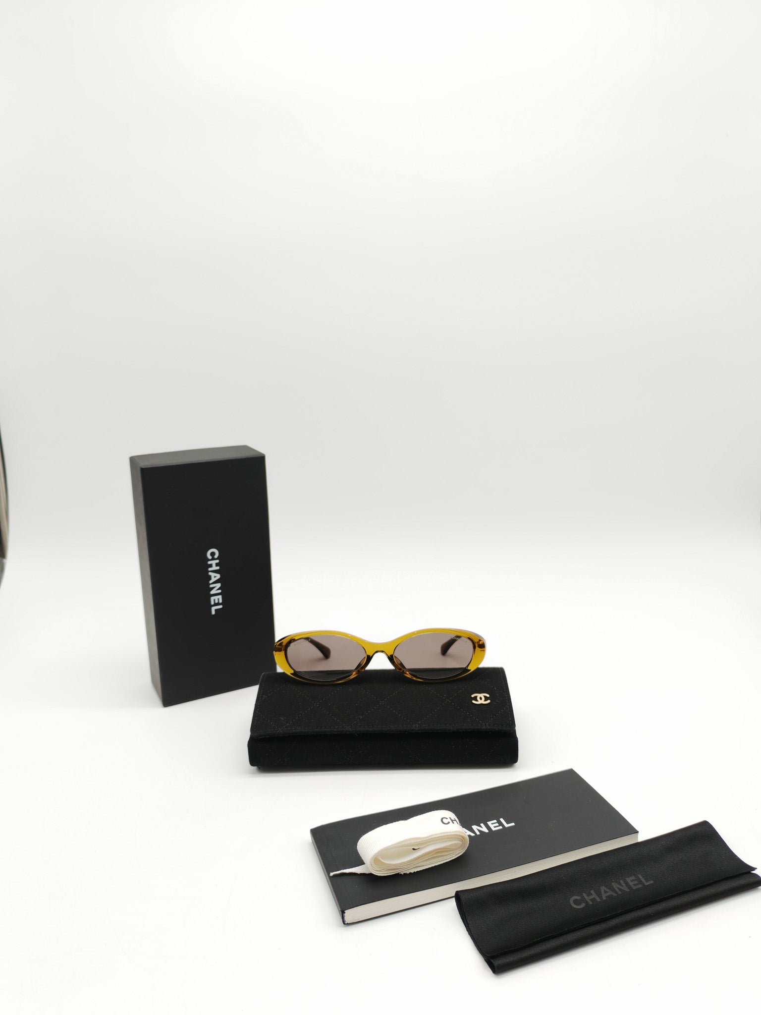 Oval Acetate & Metal Olive and Dark Brown Lens Sunglasses