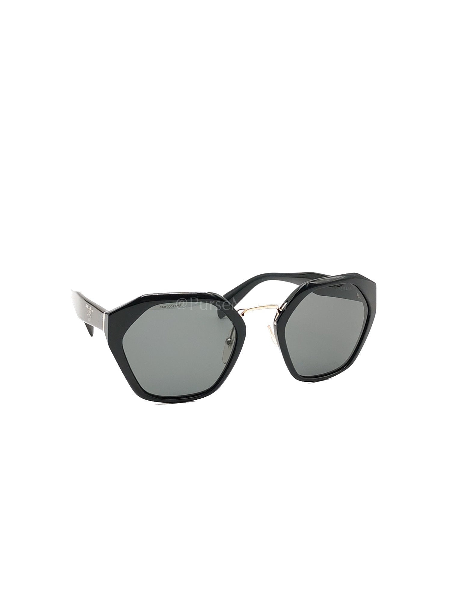 Hexagonal Sunglasses Black SPR 04T | Purse Maison Luxury Bags Shop