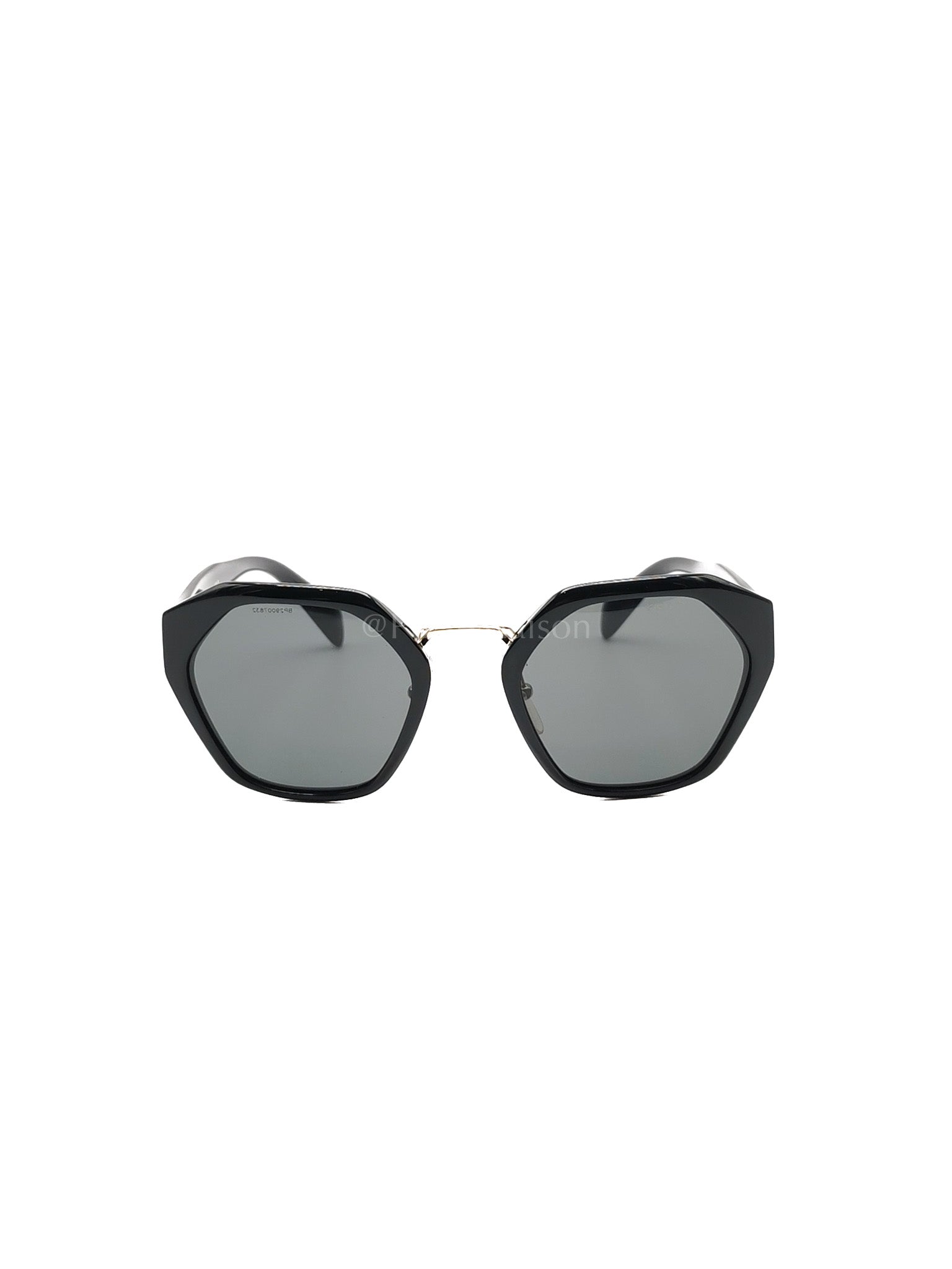 Hexagonal Sunglasses Black SPR 04T | Purse Maison Luxury Bags Shop