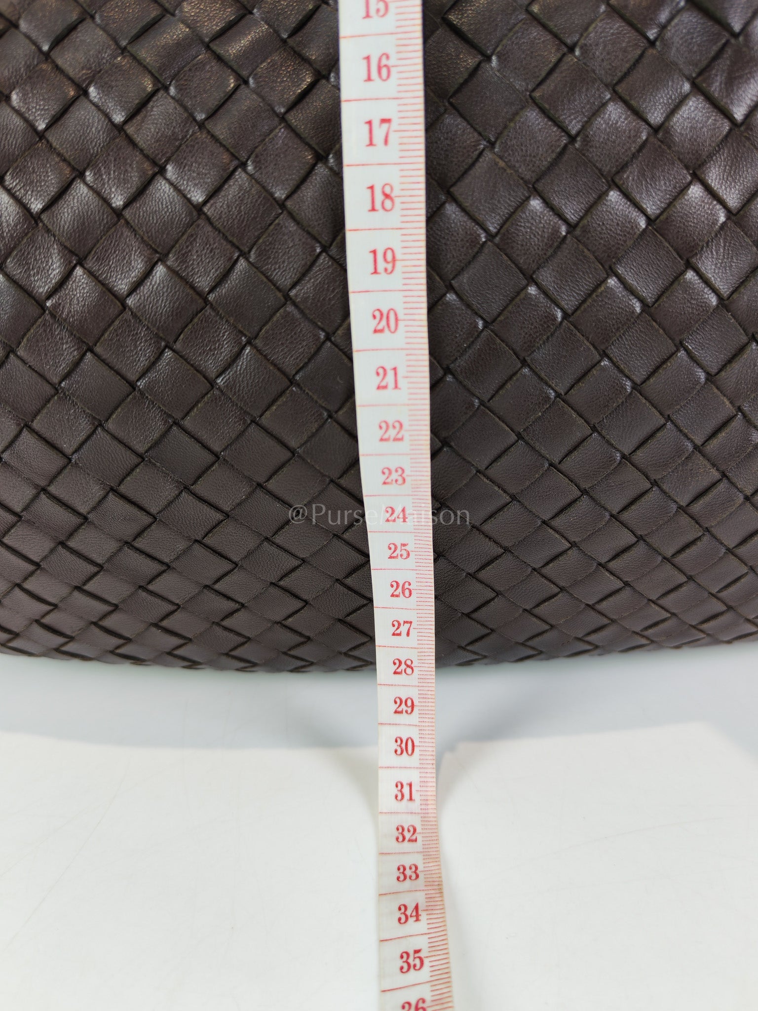 Hobo Bag in Dark Brown Intrecciato Woven Leather | Purse Maison Luxury Bags Shop