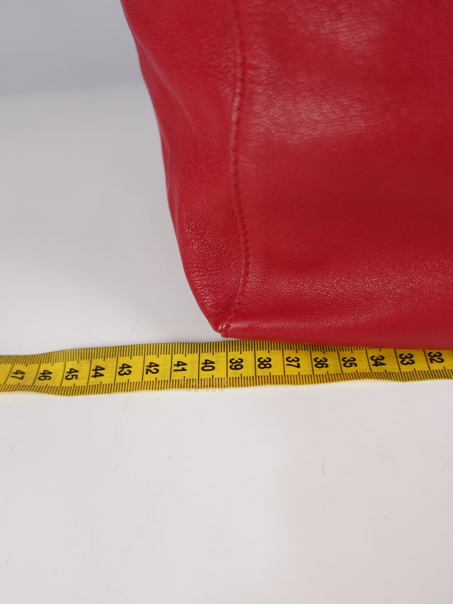 Horizontal Cabas Tote Bag Large in Orange & Red | Purse Maison Luxury Bags Shop