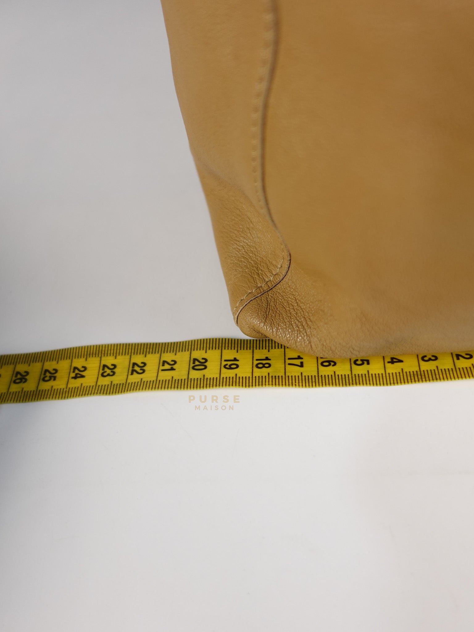 Horizontal Tote Bag 2way Large in Red & Brown | Purse Maison Luxury Bags Shop