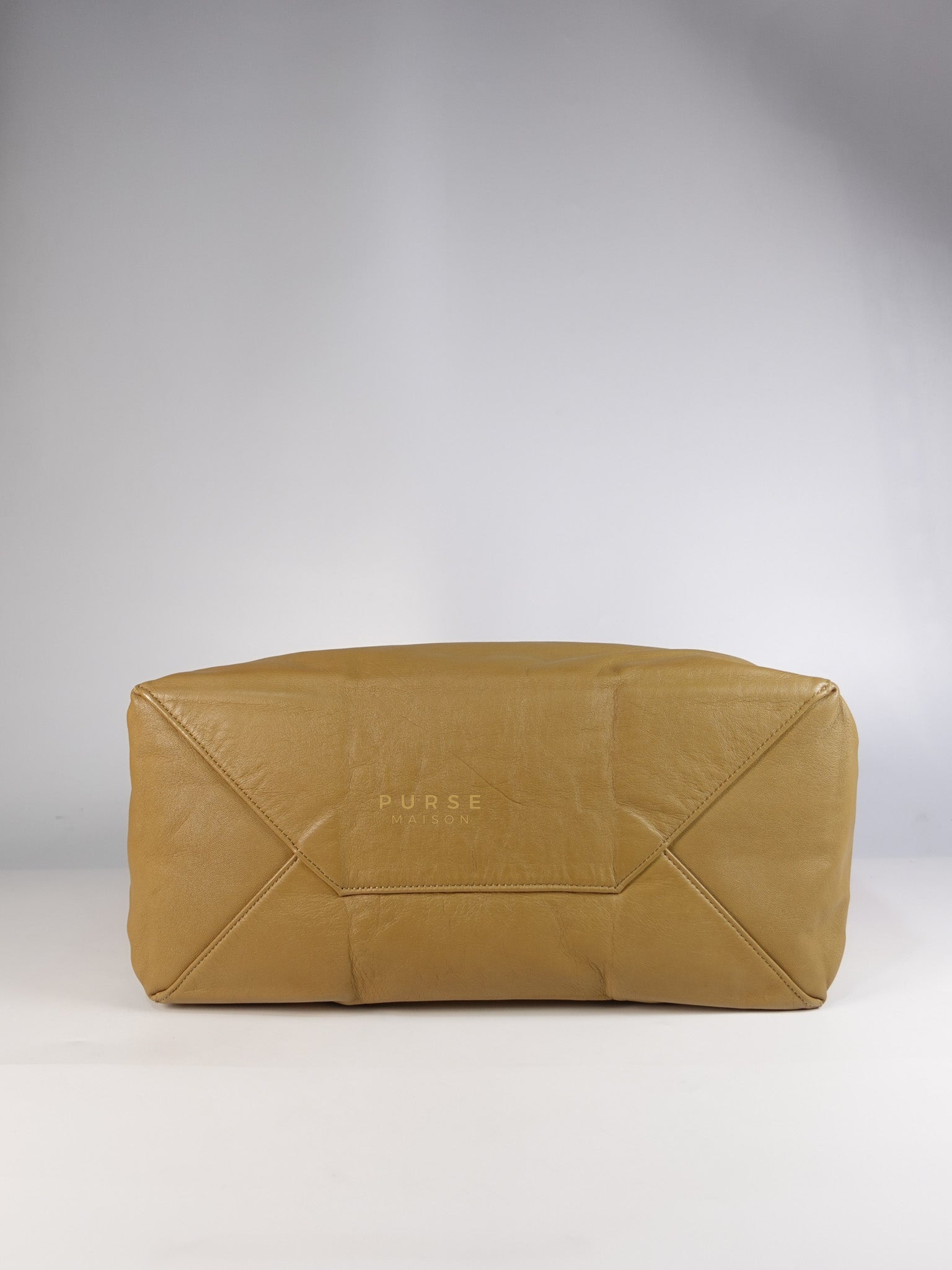 Horizontal Tote Bag 2way Large in Red & Brown | Purse Maison Luxury Bags Shop