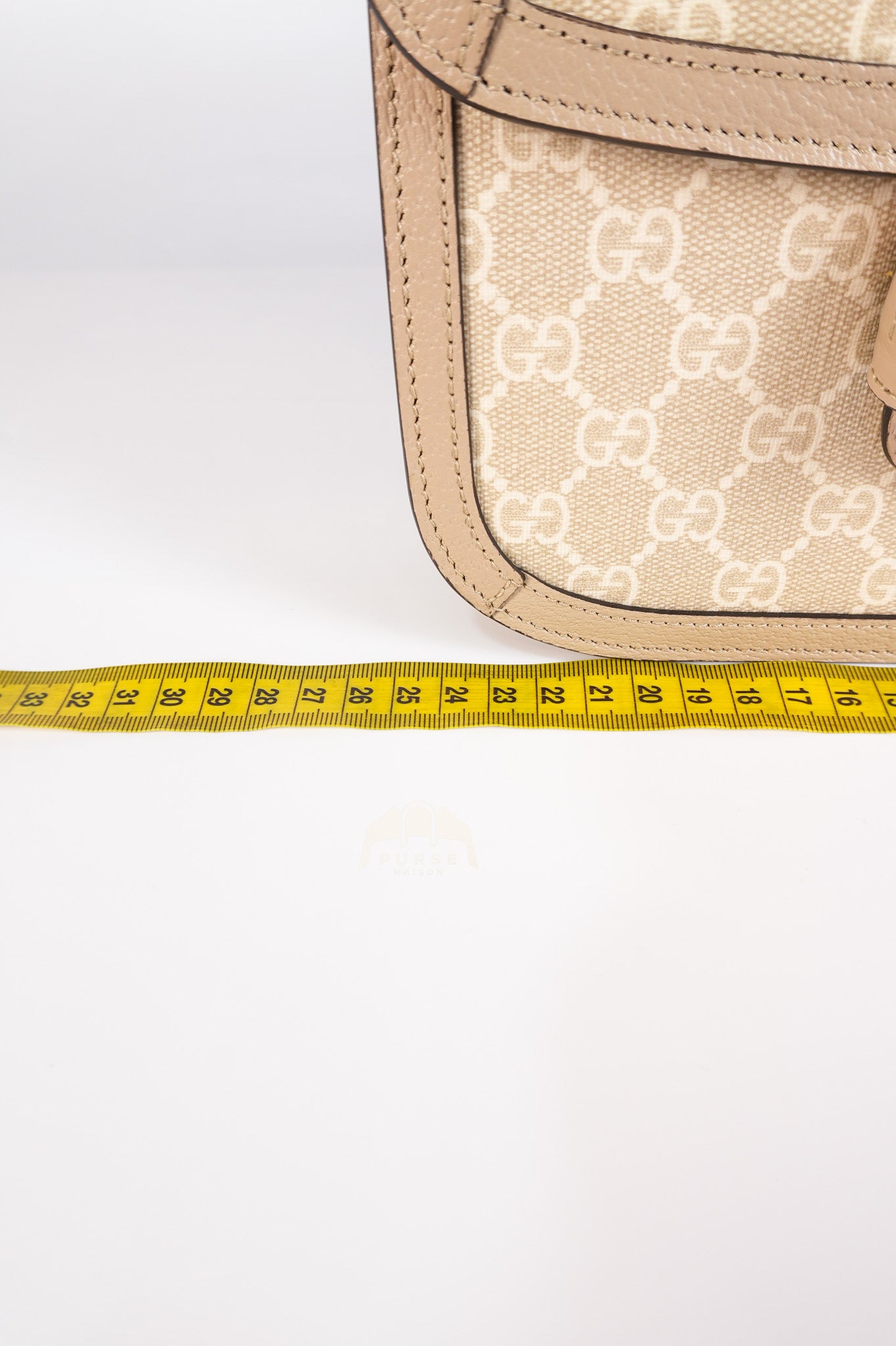 Horsebit 1955 in Beige Supreme Canvas Shoulder Bag | Purse Maison Luxury Bags Shop