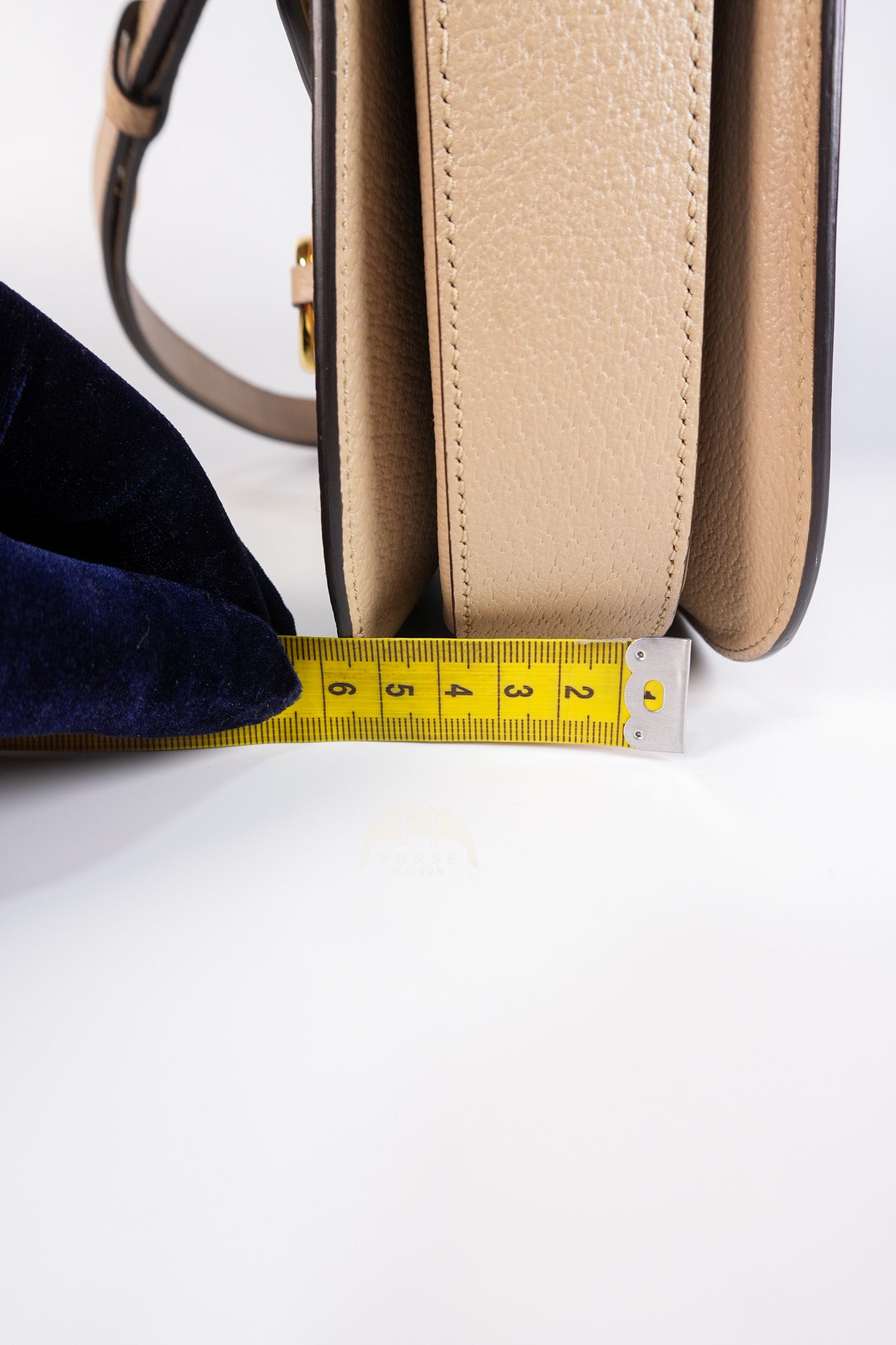 Horsebit 1955 in Beige Supreme Canvas Shoulder Bag | Purse Maison Luxury Bags Shop