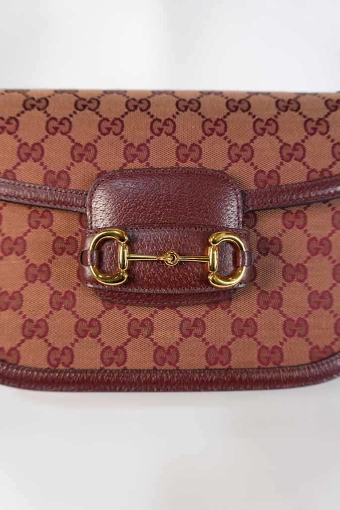 Horsebit 1955 in Bordeaux Supreme Canvas Leather | Purse Maison Luxury Bags Shop