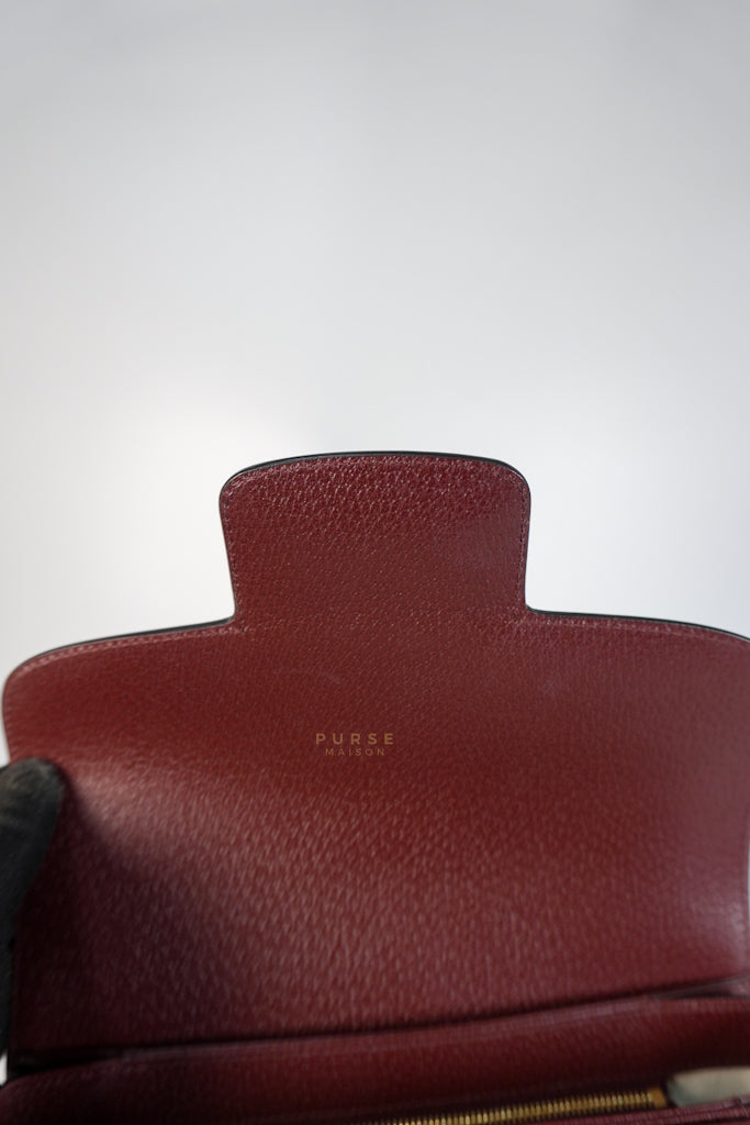 Horsebit 1955 in Bordeaux Supreme Canvas Leather | Purse Maison Luxury Bags Shop