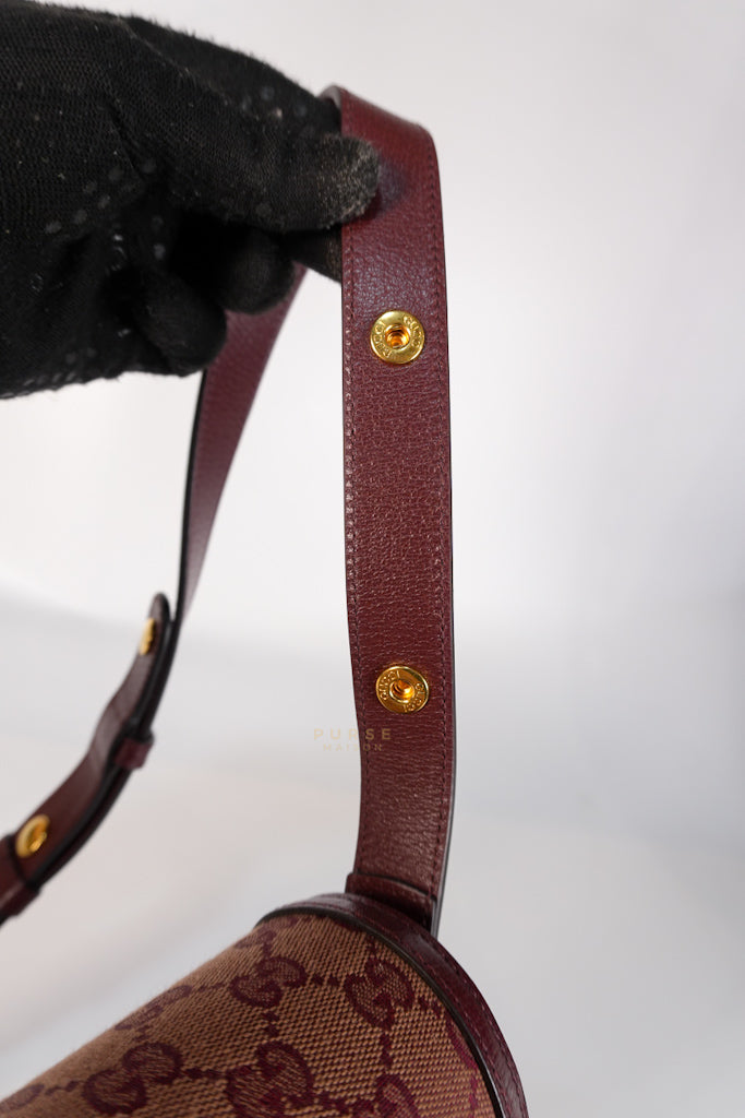Horsebit 1955 in Bordeaux Supreme Canvas Leather | Purse Maison Luxury Bags Shop