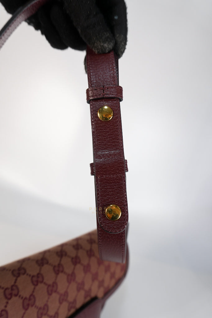 Horsebit 1955 in Bordeaux Supreme Canvas Leather | Purse Maison Luxury Bags Shop