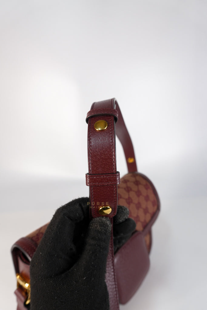 Horsebit 1955 in Bordeaux Supreme Canvas Leather | Purse Maison Luxury Bags Shop